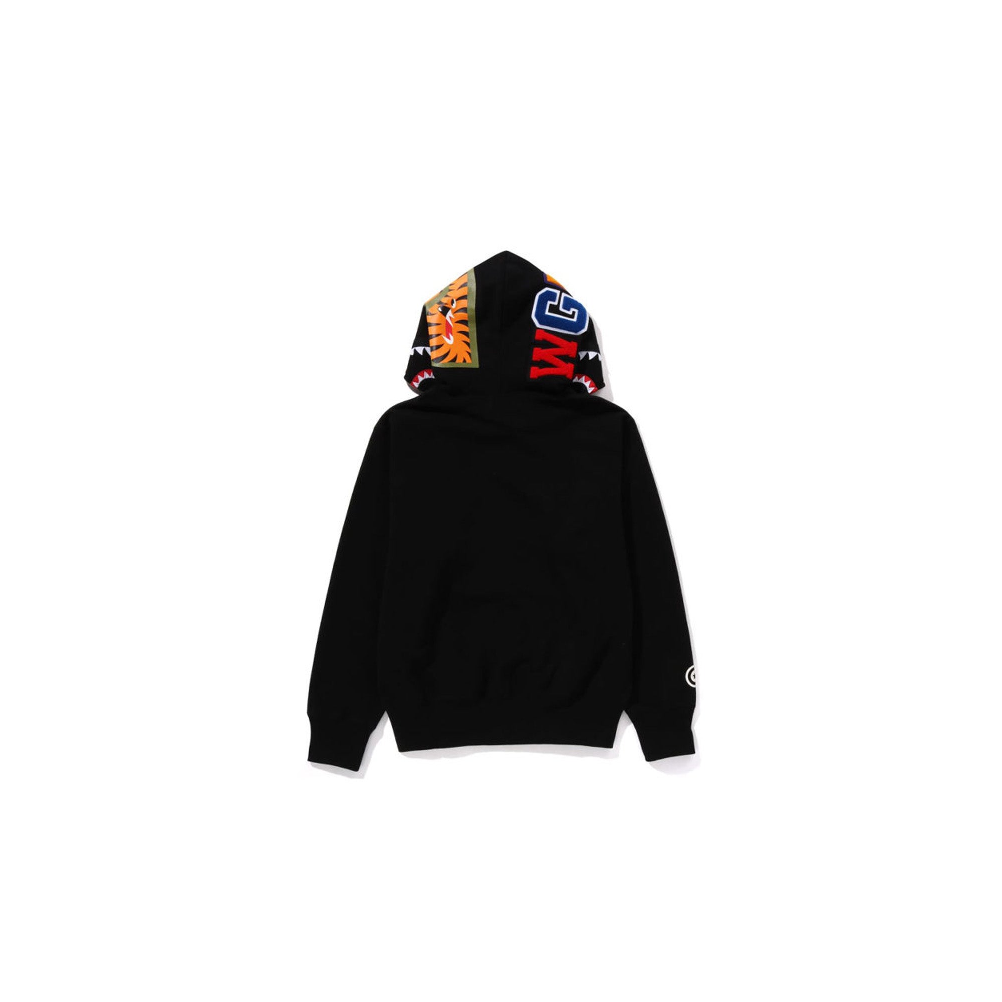 BAPE Tiger Full Zip Hoodie for Men - Black Streetwear Fashion Hooded Sweatshirt | Urban Style, Casual Wear, Hip-Hop Outfit