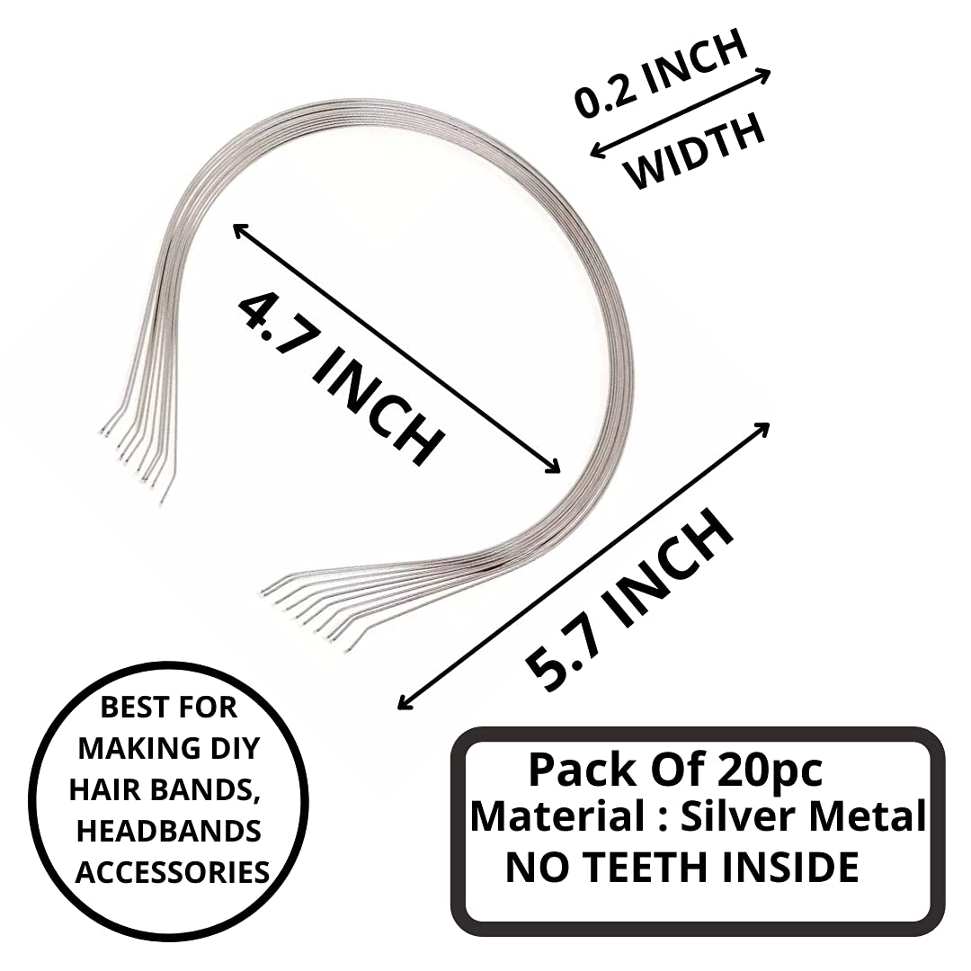 RAWAT® Metal Headbands for Women, Girls & Kids - DIY Hair Accessories Kit - Perfect for Parties, Weddings & Everyday Styling