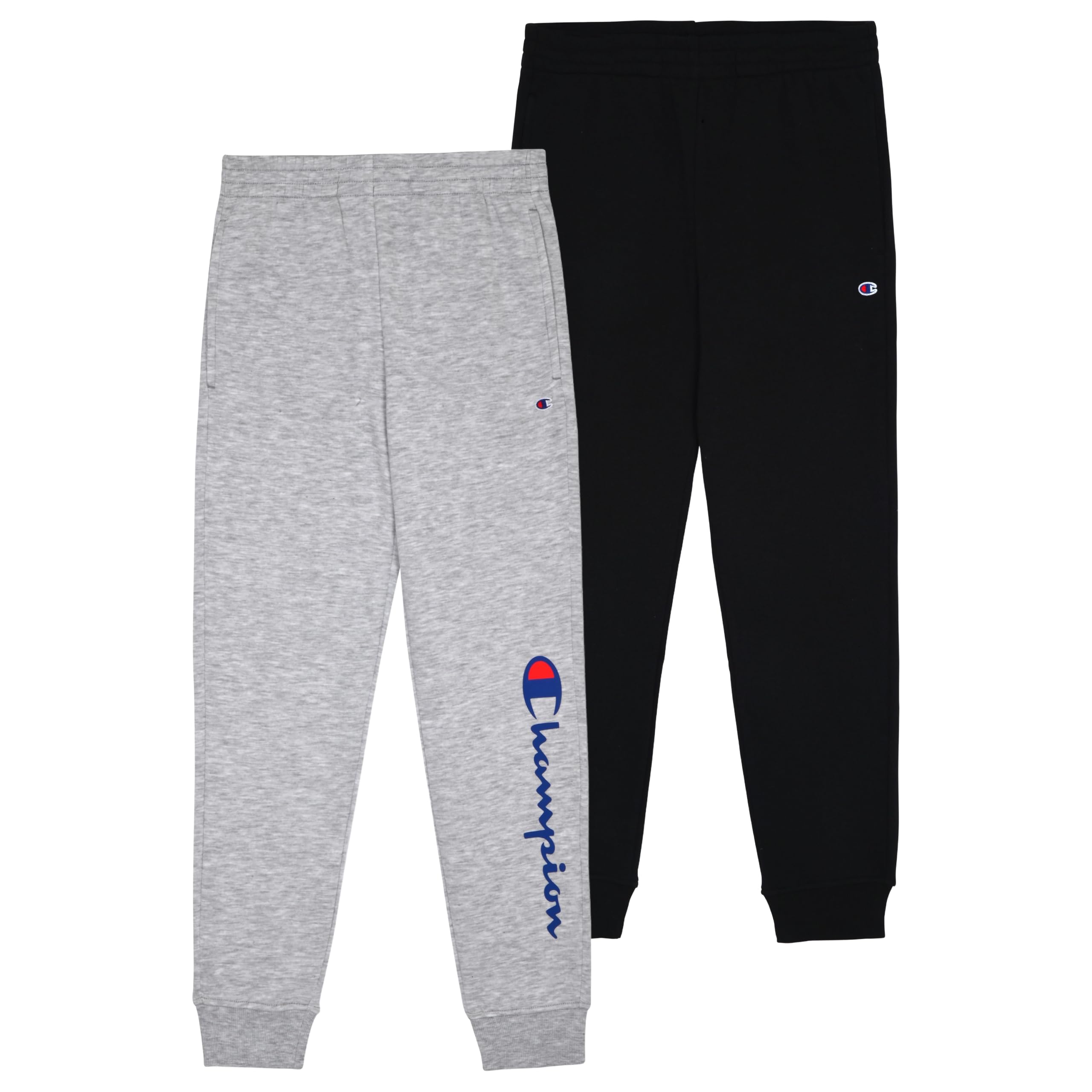 Champion Boys Sweatpants 2-Pack - Athletic Jogger Pants for Kids - Soft & Comfortable for School, Sports & Playtime