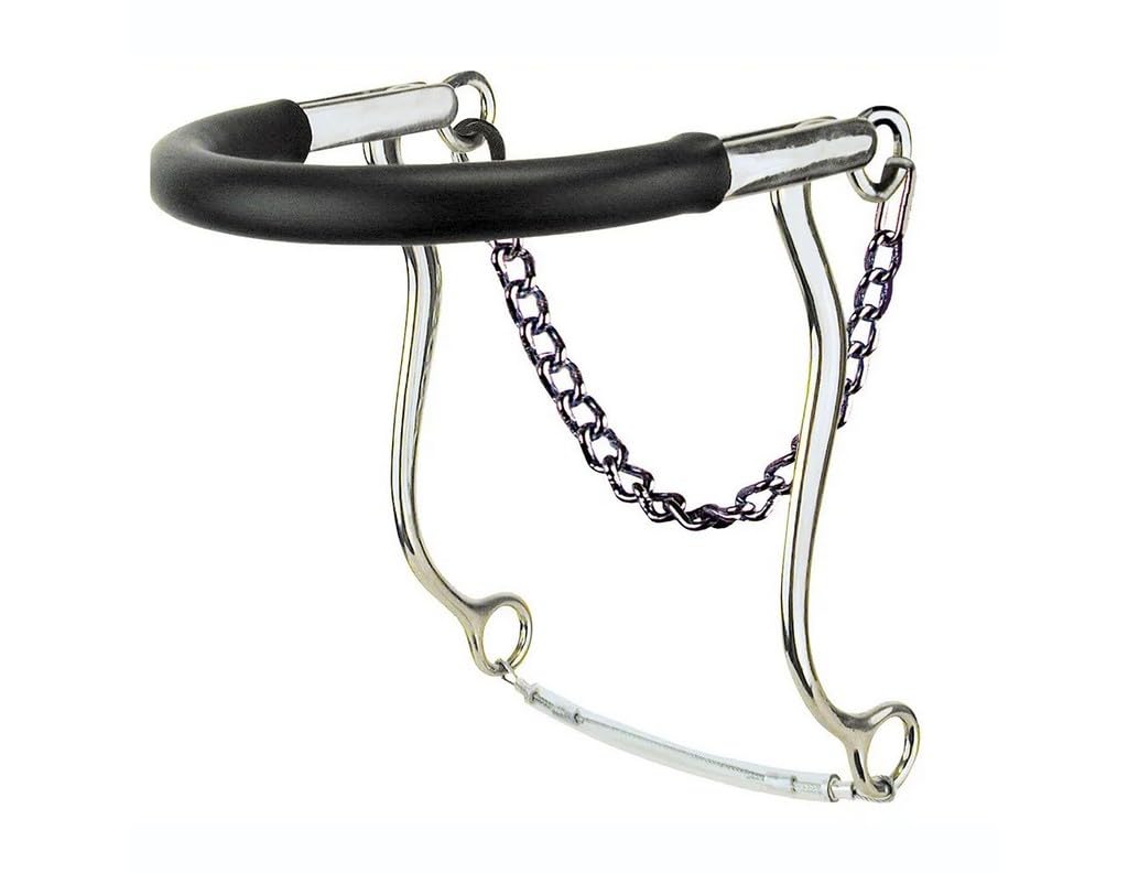Reinsman Cover Bicycle Chain Mechanical Hackamore - Durable Horse Training Bit for Western Riding, Trail & Ranch Work