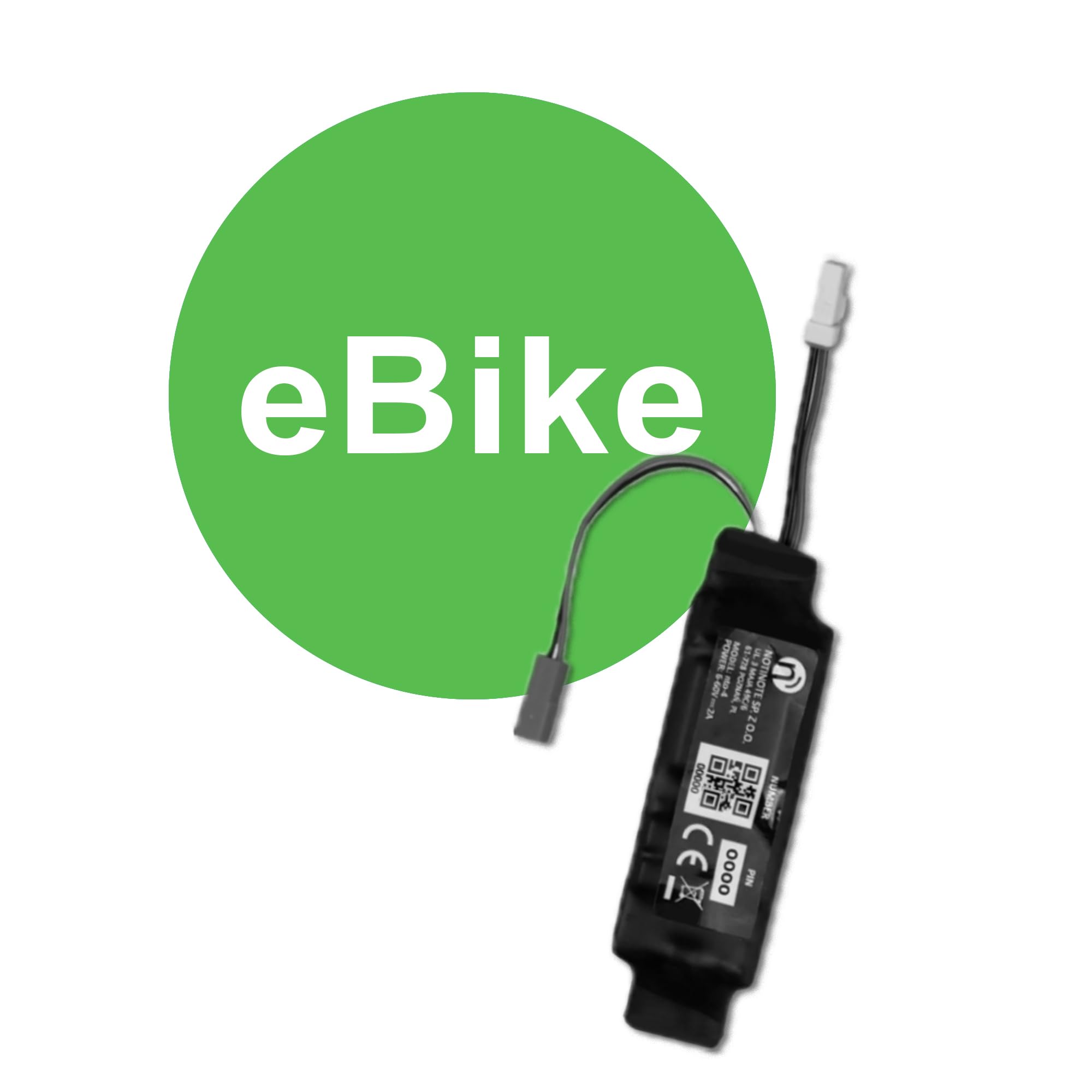 NotiOne® Smart GPS Tracker for Electric Bikes - Bosch Motor Compatible | No Subscription GPS Tracker with Anti-Theft Alarm | Geofencing & Roaming | Made in Europe | Perfect for Commuting, Delivery & Outdoor Adventures