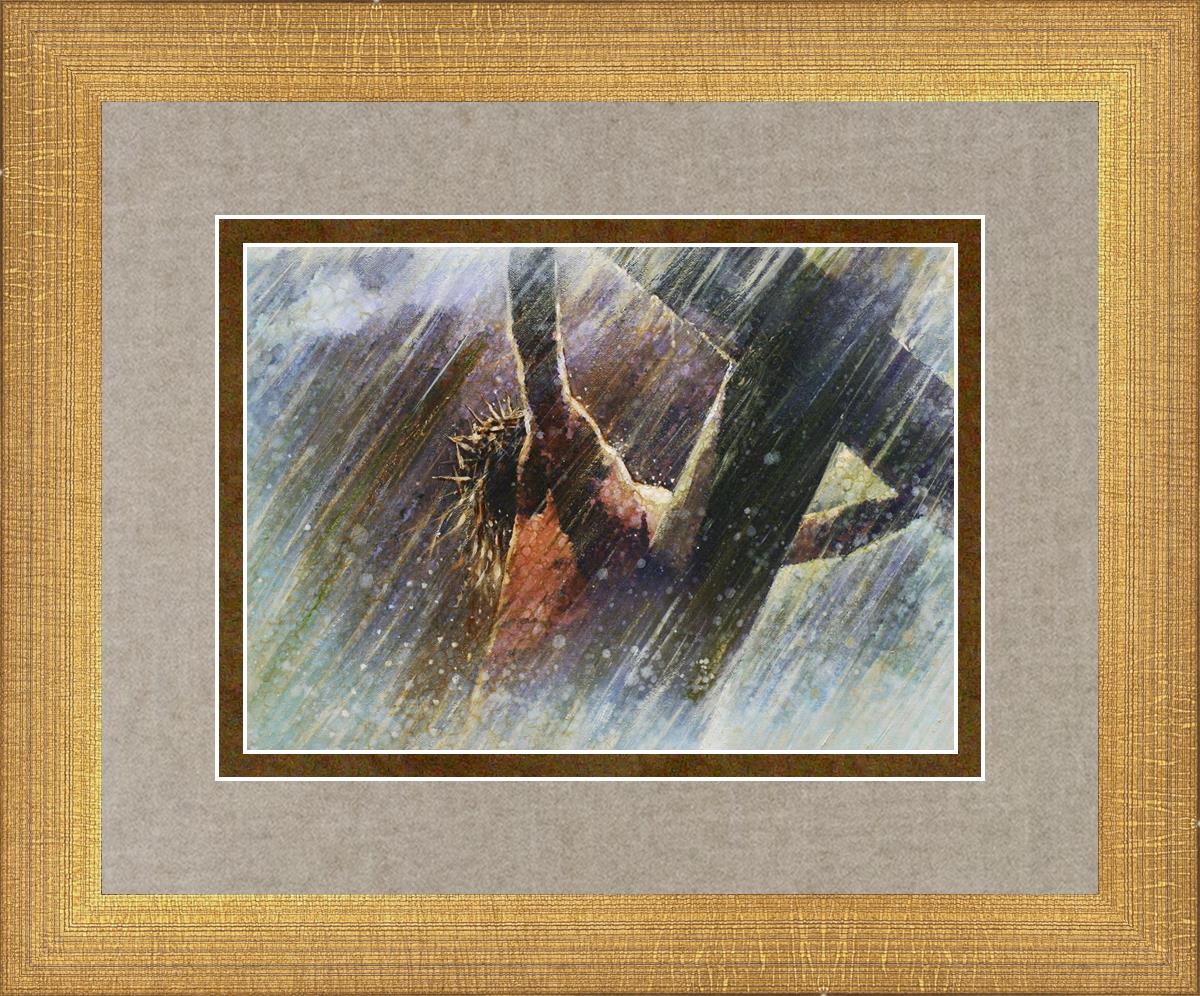 Yongsung Kim Crucifixion Painting - Religious Wall Art for Home & Church Decor - Perfect for Prayer Rooms, Christian Gifts, and Spiritual Spaces