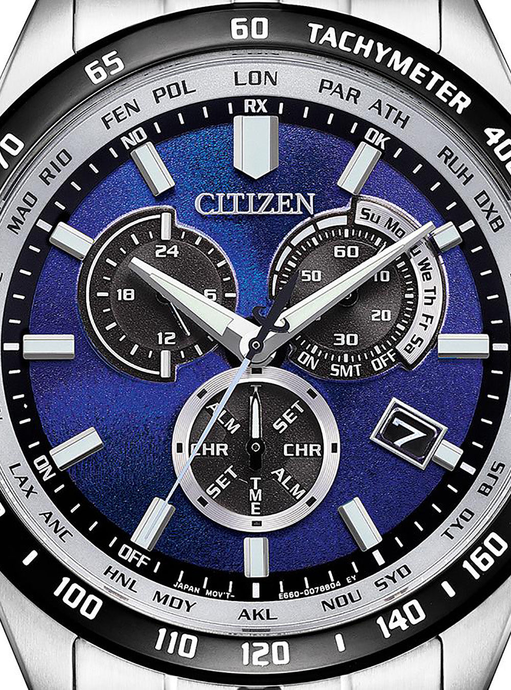 CITIZEN Eco-Drive Radio Controlled Watch CB5874-81L - Limited Edition Blue Dial Japan Movement JDM - Perfect for Business, Travel & Luxury Gifts