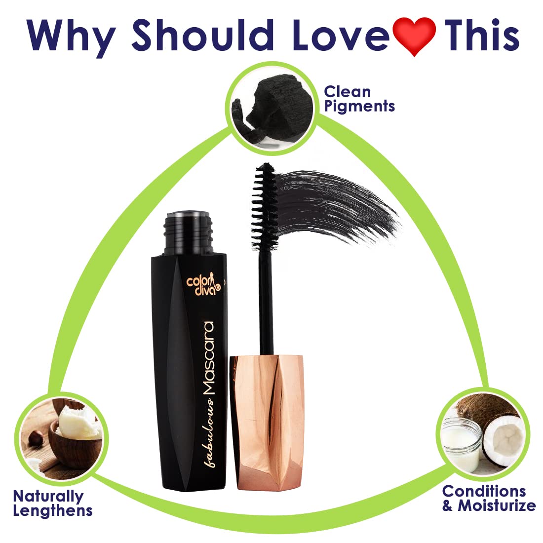 Adbeni Waterproof Volumizing Black Liquid Mascara 7ML - Smudge Proof, Curling, Lengthening Mascara for Eye Makeup | Highly Pigmented, Long Lasting | Perfect for Daily Wear, Night Out & Special Occasions