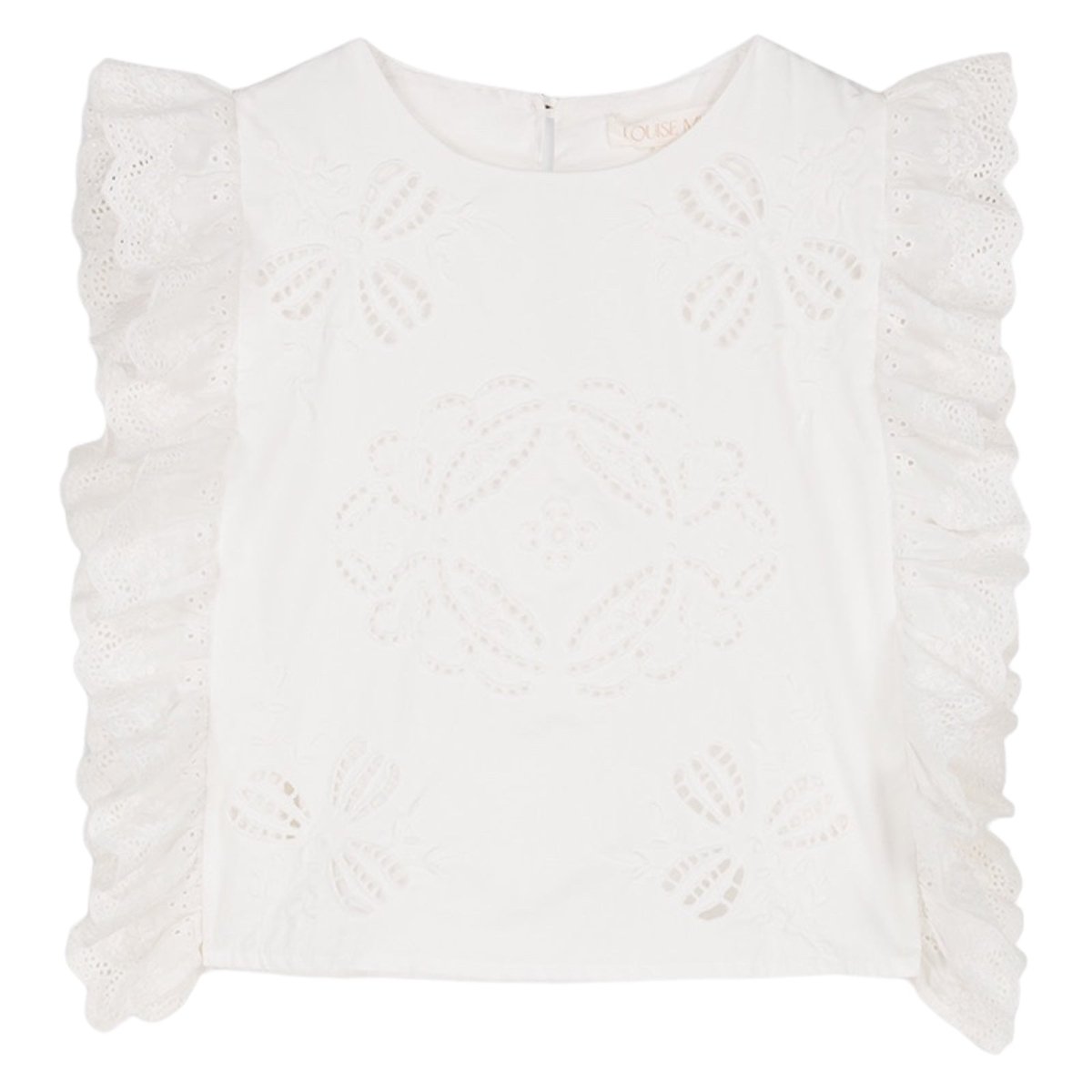 MALA Embroidered Women's Boho Blouse - Floral Embroidery Casual Tunic Top for Summer, Beach, and Festival Outfits