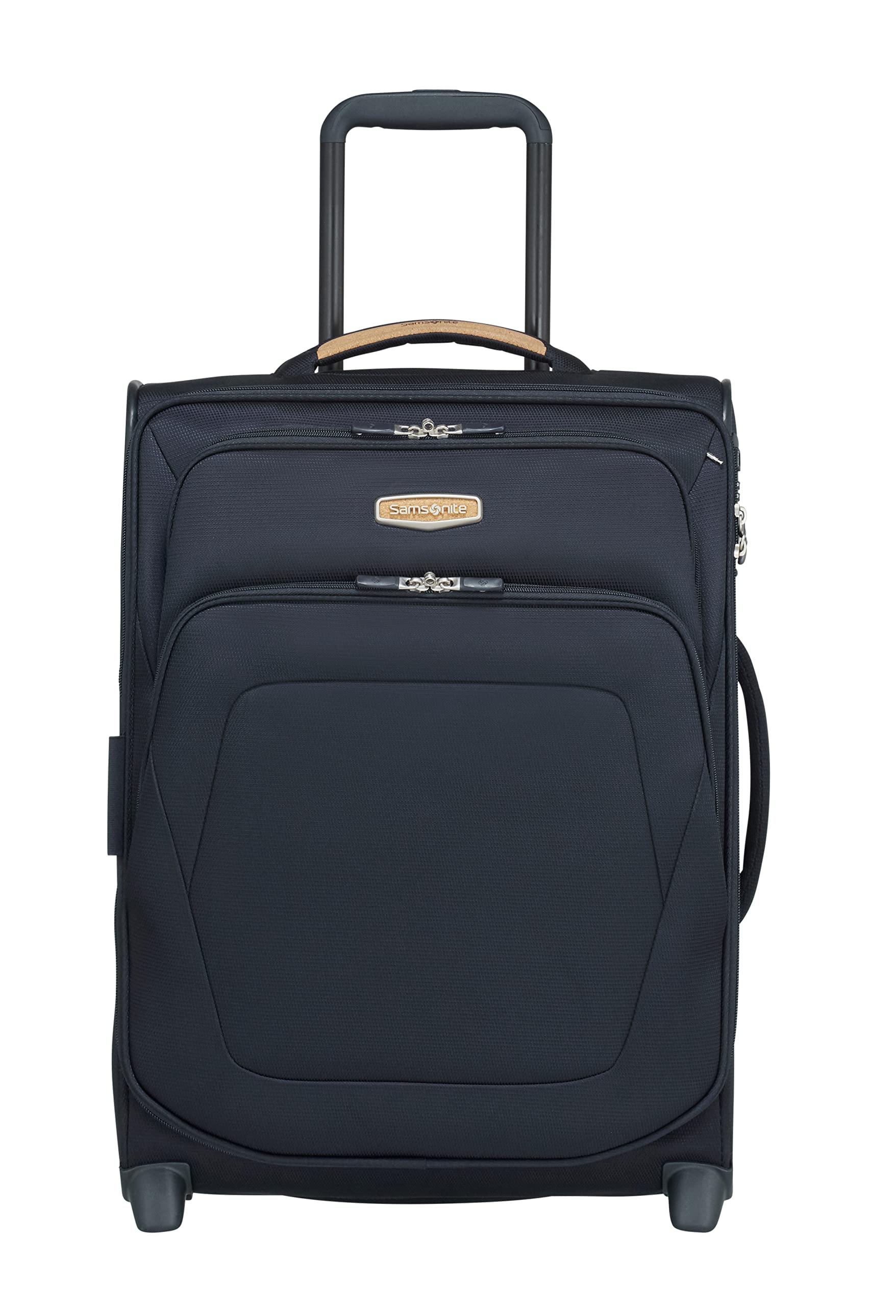 Samsonite Eco Blue Carry-On Luggage 55cm - Lightweight Hardshell Suitcase for Air Travel, Compact Spinner Cabin Bag with 4 Wheels, Perfect for Business Trips & Weekend Getaways