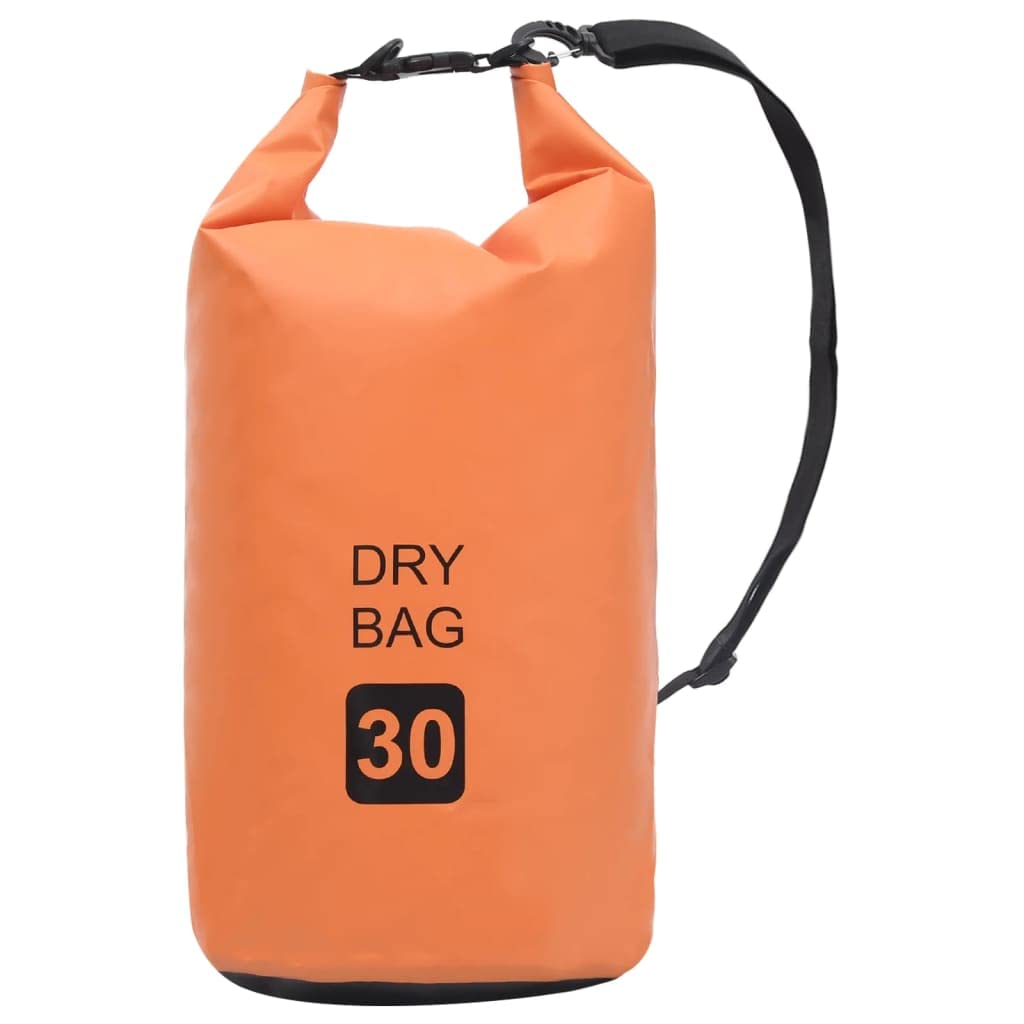 Waterproof Dry Bag 7.9 Gallon - Orange PVC Marine Dry Sack for Boating, Camping, Hiking, Biking & Travel | Water-Resistant Gear for Outdoor Adventures, Beach Trips & Water Sports