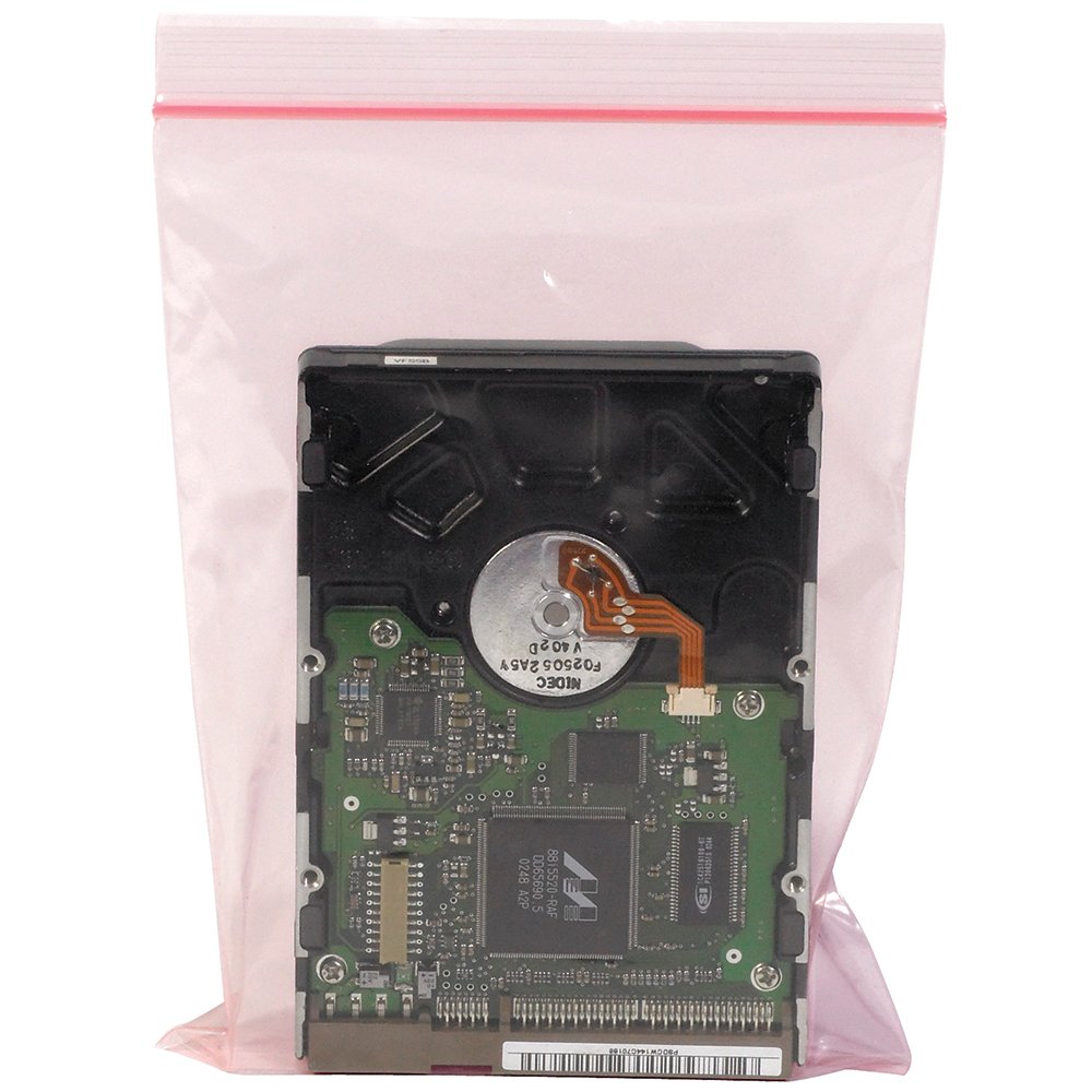 Box Partners 12 x 12 Inch 4 Mil Anti-Static Reclosable Poly Bags - Perfect for Electronics Storage & Small Parts Protection