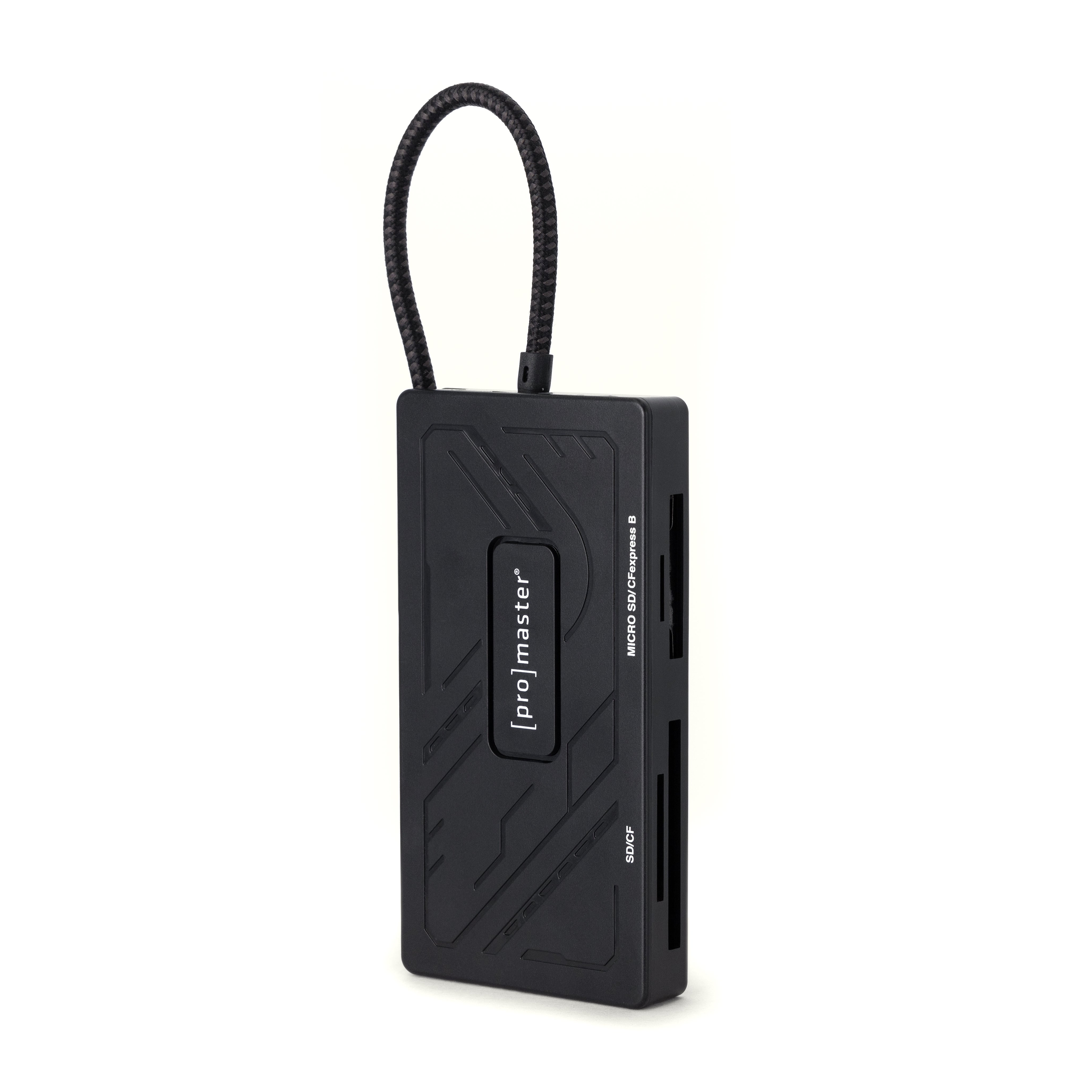 ProMaster USB C Multi Card Reader - High-Speed SD, CF, Micro SD, CFexpress B Memory Card Adapter for MacBook, iPad, Camera - Perfect for Photographers & Content Creators