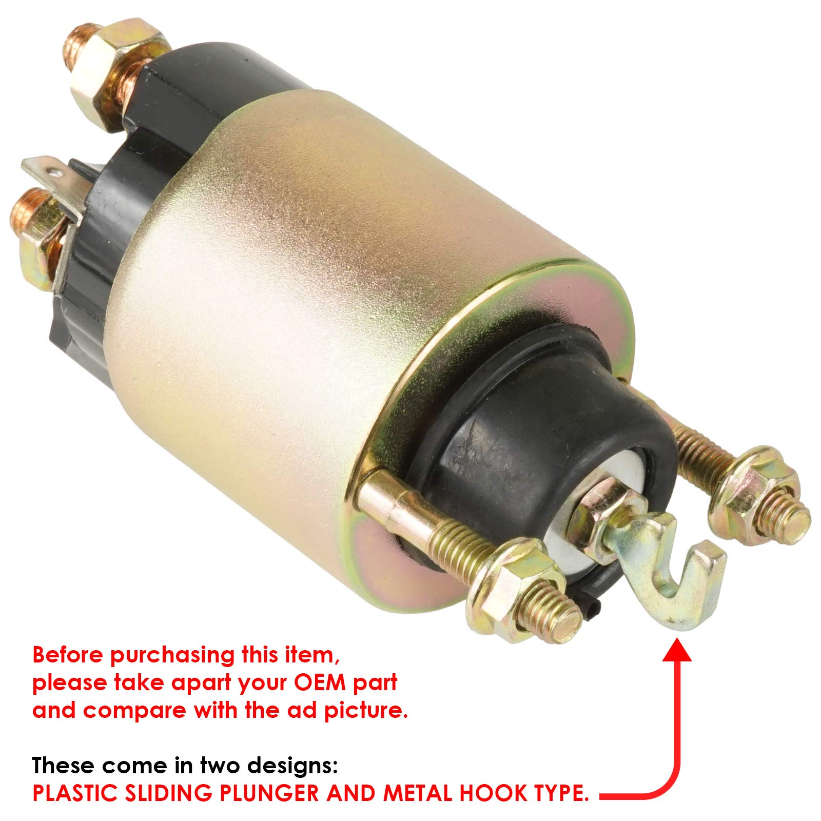Caltric Starter Solenoid for Jacobsen T-422D Tractor - Compatible with Kubota D950 Engine - Perfect for Lawn Mower & Garden Tractor Repair & Maintenance