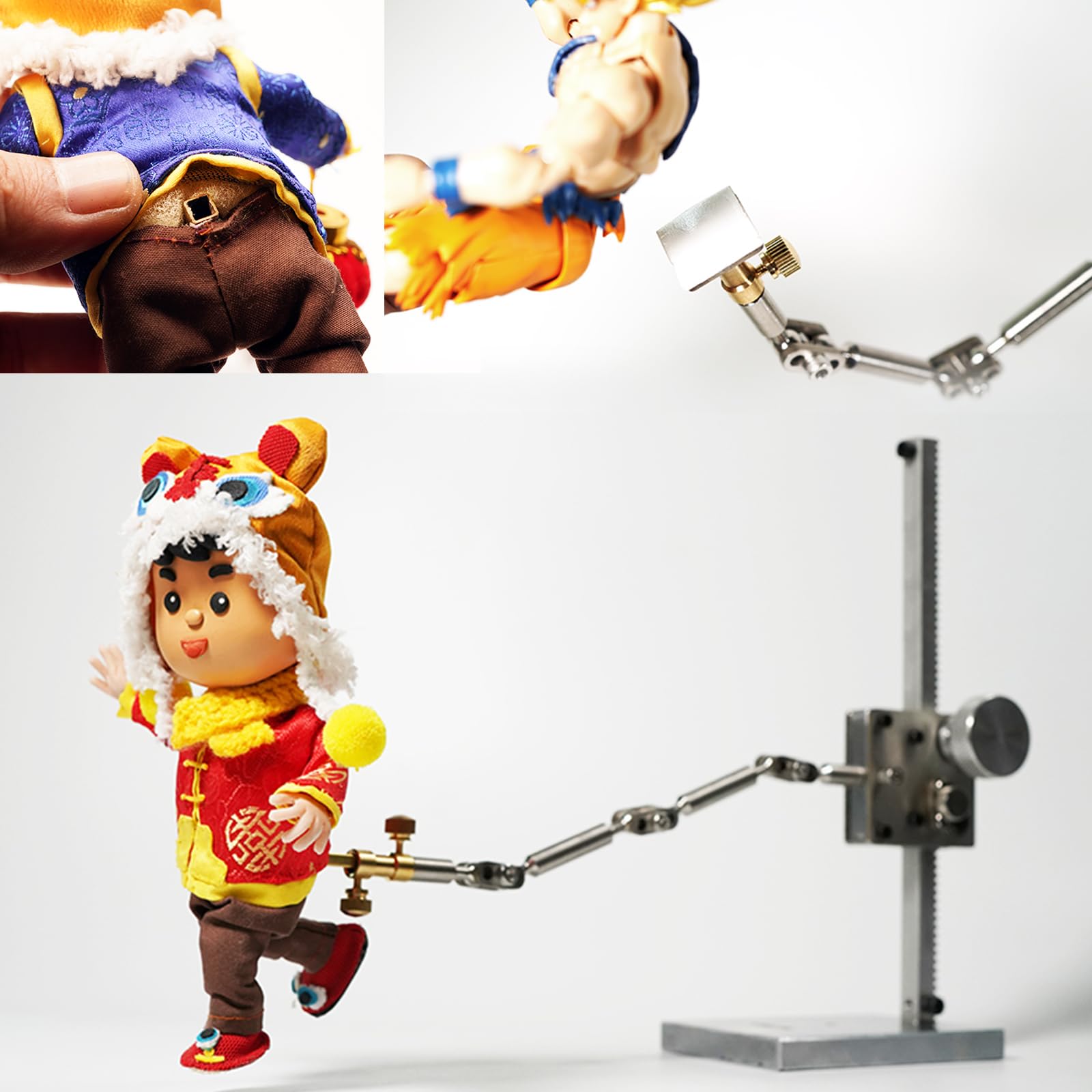 Professional Stop Motion Animation Kit - DIY Stopmotion Rig Armature with 5 Connectors for Animators | Adjustable Stand & Shooting Bracket for Time-Lapse & Product Photography (26cm Arm Length) - Perfect for Claymation, LEGO Movies & YouTube Content Creation