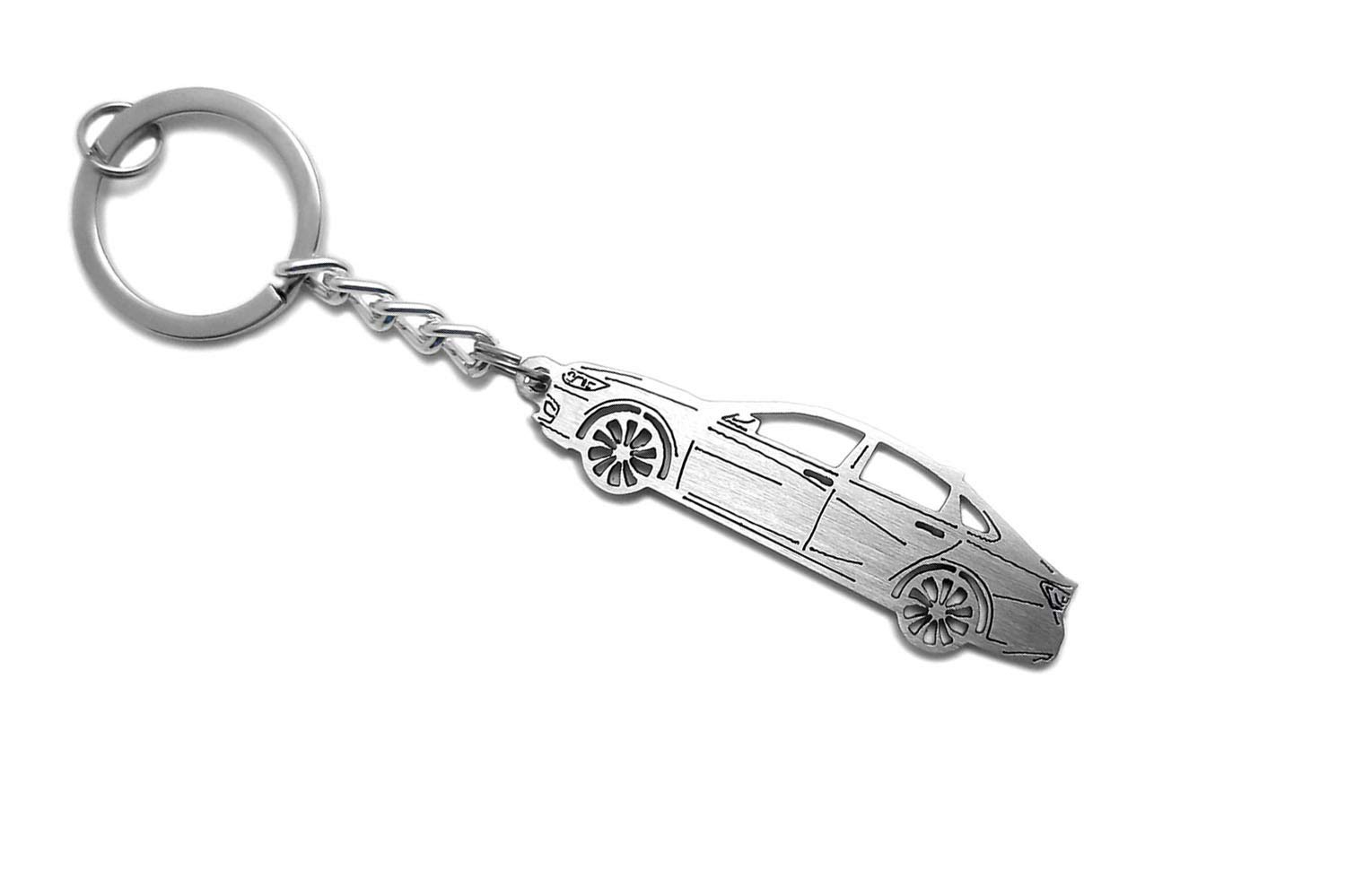 AWA Keychain with Ring - Compatible with Malibu IX Steel Key Pendant, Car Keychain Accessories, Laser Cut Auto Gift for Men Women (Perfect for Car Keys, Home Keys & Everyday Carry)