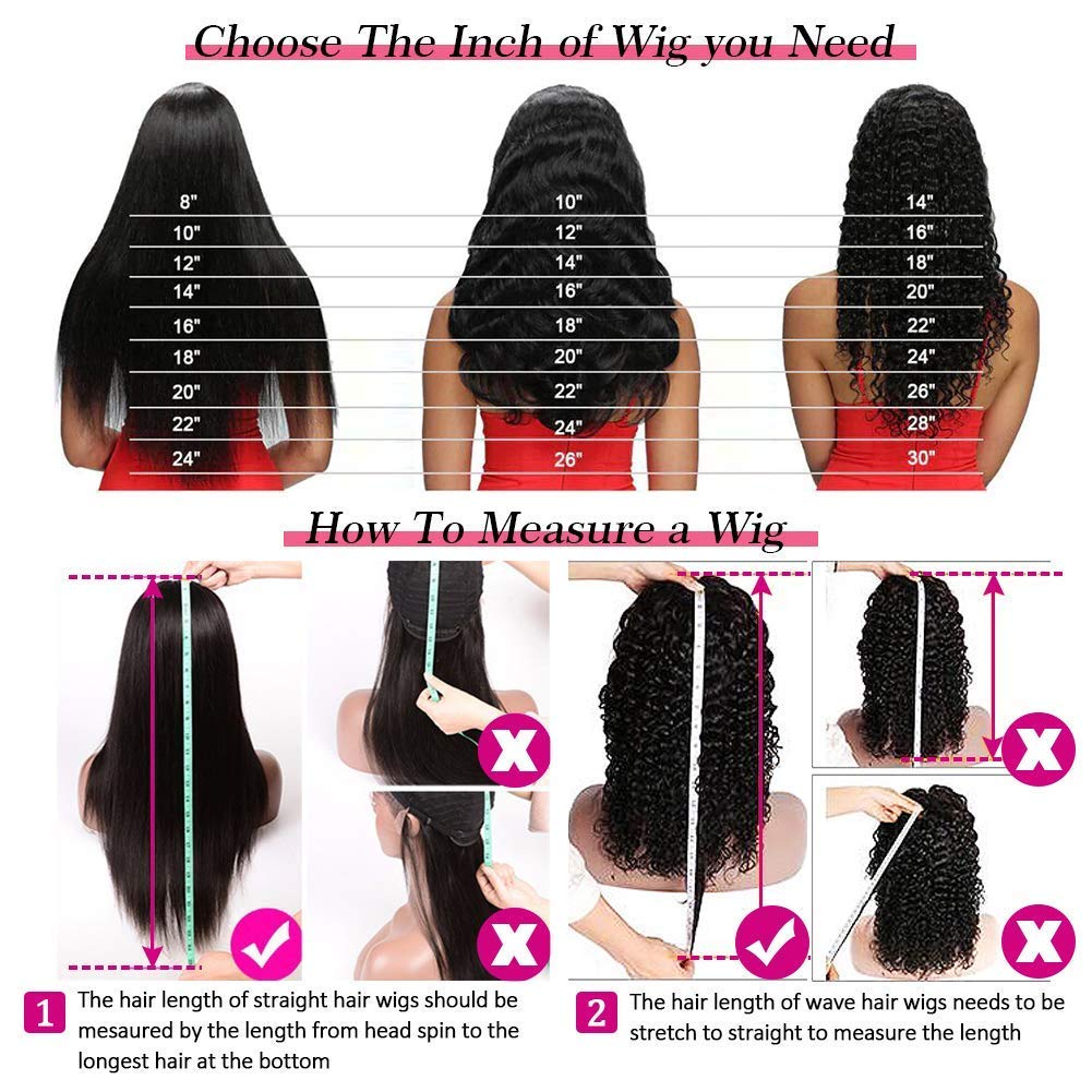 13X4 HD Transparent Deep Wave Lace Front Wigs Human Hair - Curly Wigs for Black Women - Deep Wave Lace Frontal Wet Wavy Wig - 180% Density 22 Inch Natural Color Pre Plucked with Baby Hair - Perfect for Daily Wear, Parties, Weddings and Special Occasions