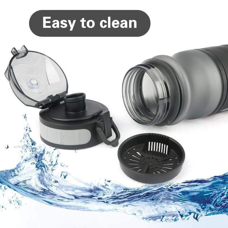 BPA-Free Sports Water Bottle with Flip Top Lid - 18 fl oz (530 ml) Leak Proof & Durable Plastic for Gym, Hiking & Outdoor Activities