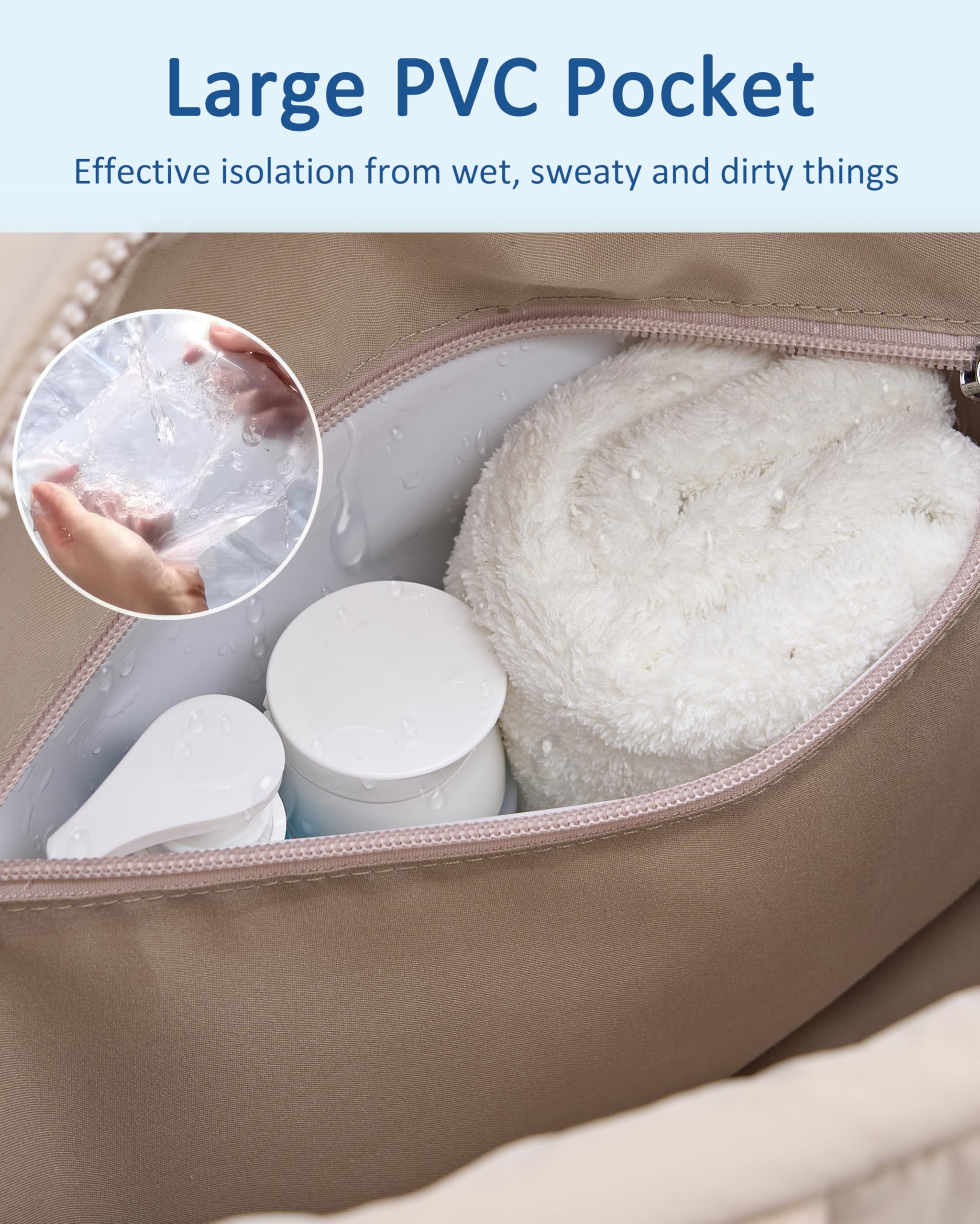 **Puffer Duffle Weekender Bag for Women - Travel, Gym & Hospital Use with Laptop Compartment & Wet Pocket - Airplane Carry-On Approved**    *(Perfect for weekend getaways, gym sessions, hospital visits, and hassle-free air travel!)*