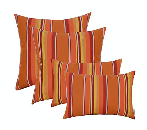 RSH DECOR: Set of 4 Sunbrella Outdoor Throw Pillows - 20