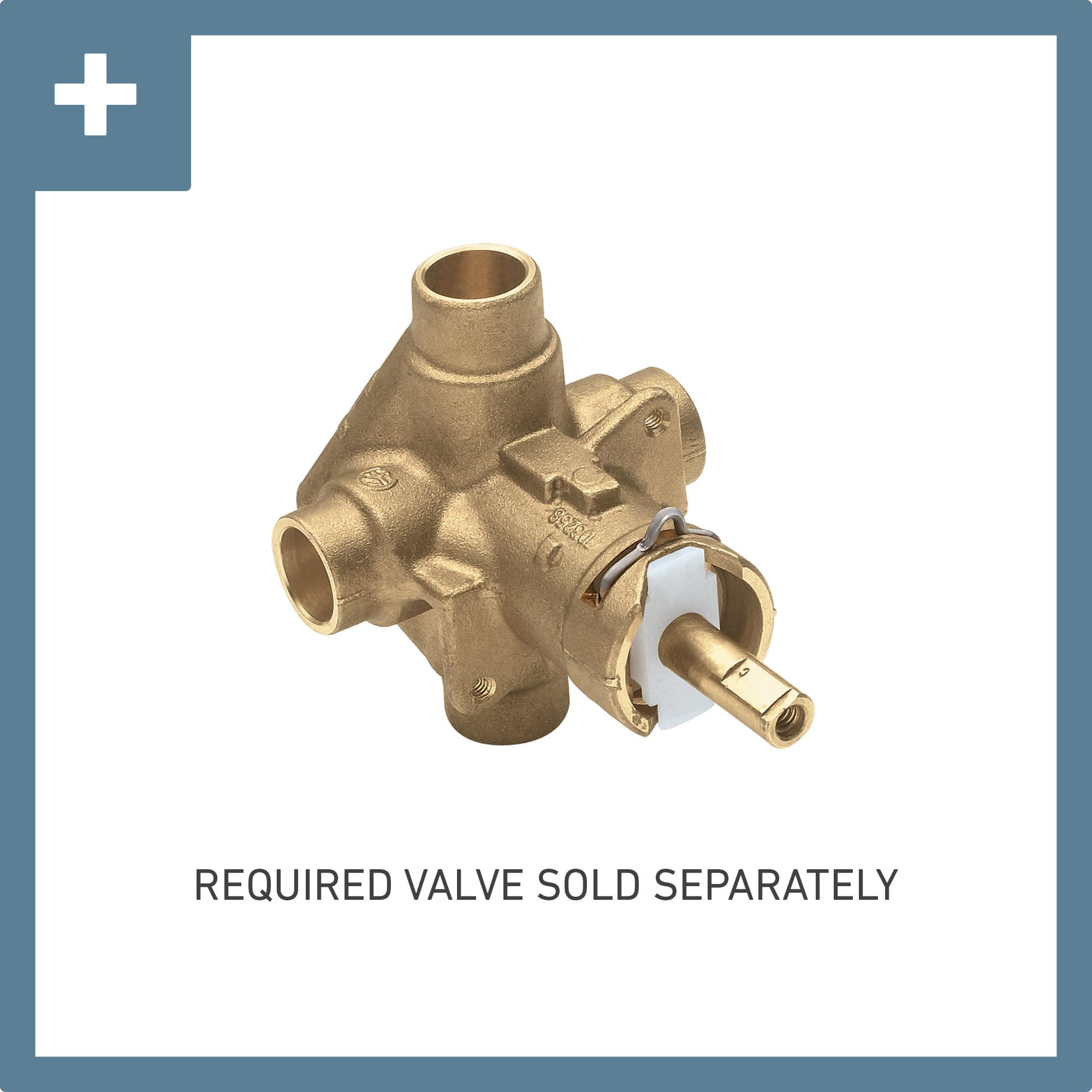 Chrome Posi-Temp Shower Valve - Anti-Scald Pressure Balancing Shower Faucet for Bathroom & Shower Remodel - Perfect for Home, Hotel, and Spa Installations