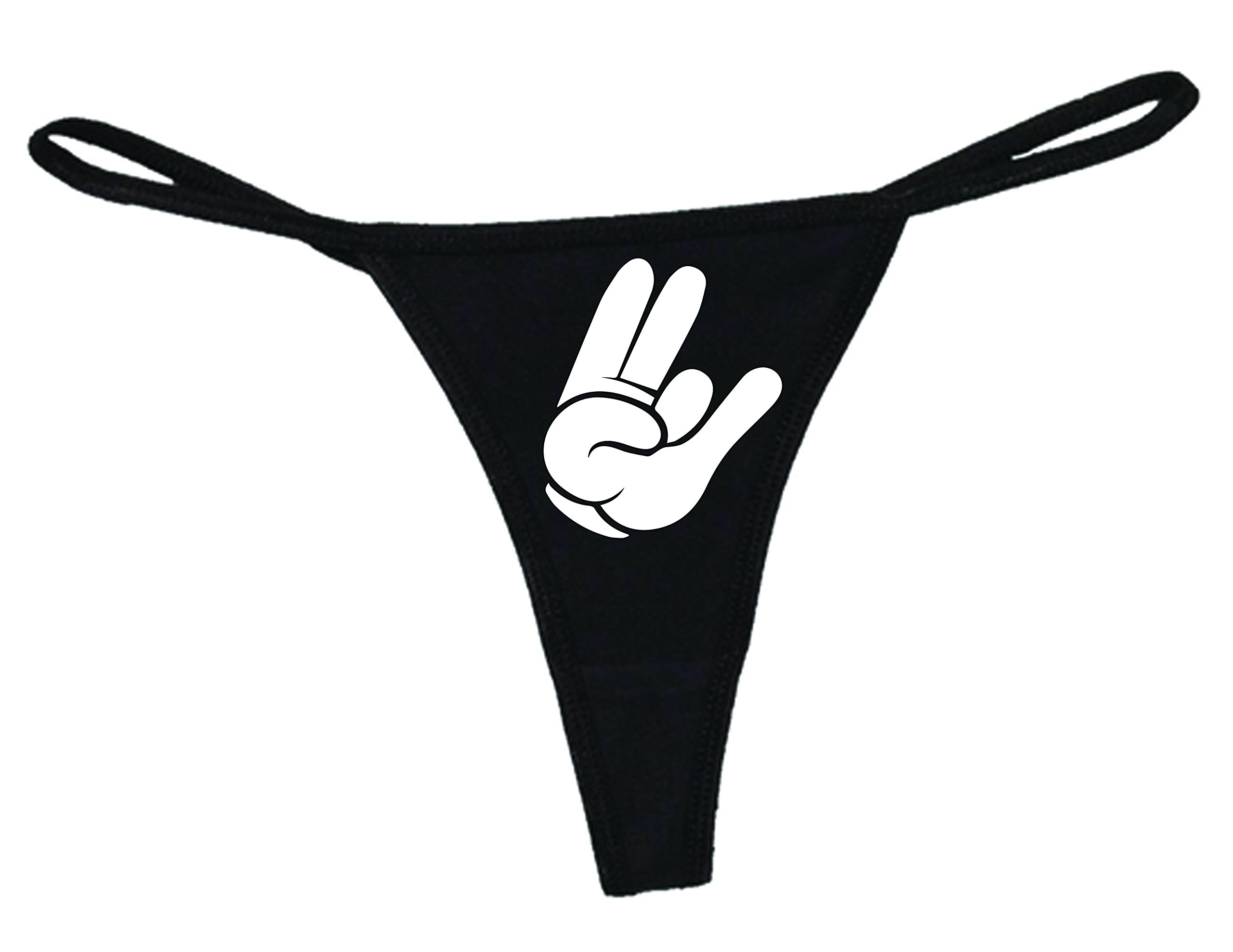 STUFF WITH ATTITUDE Black Lace Thong Panties for Women - Sexy Comfortable Underwear for Date Night & Special Occasions