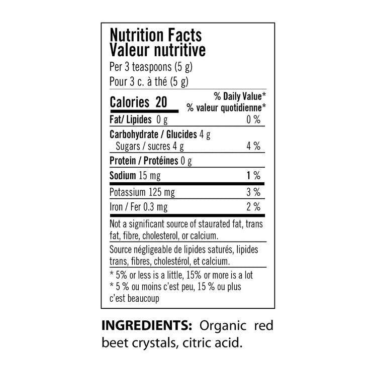 Organic Red Beet Crystals Powder 200g - USDA Certified, Non-GMO, Gluten-Free - Perfect for Smoothies, Baking & Natural Food Coloring