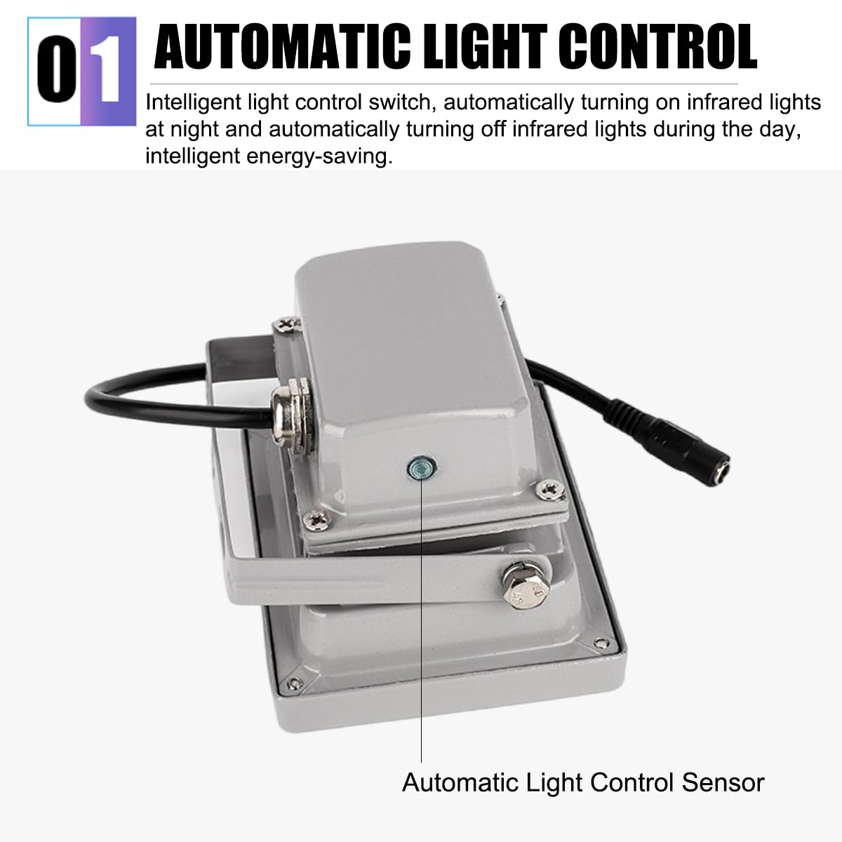 6-LEDs 940nm Laser IR Illuminator with 30° Beam Angle - IP65 Waterproof Infrared Flood Light for Outdoor Security Cameras | Night Vision Enhancement for Home Surveillance, Parking Lots & Perimeter Protection (Compatible with 12mm Lens)