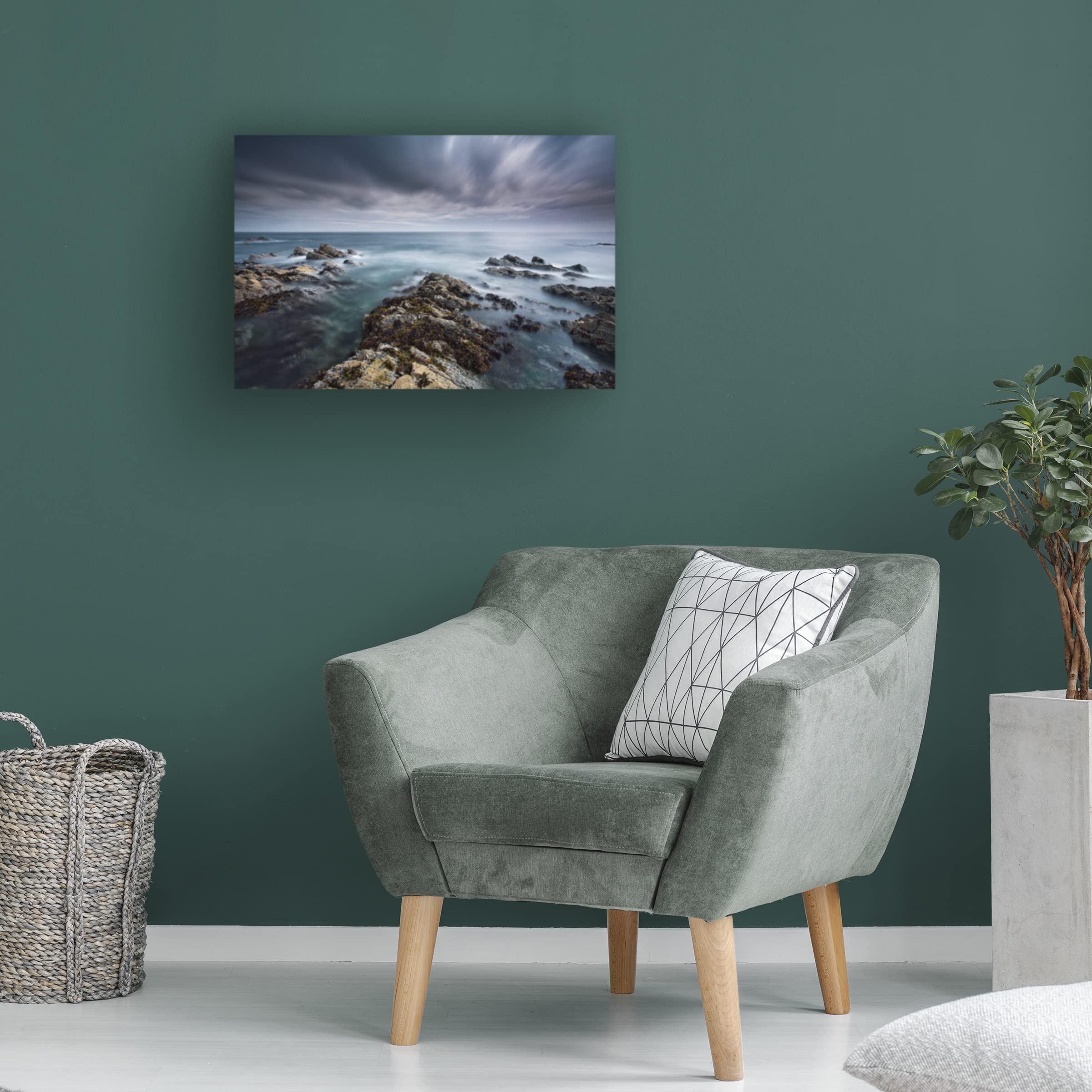 Gary McParland 'Seascape' Canvas Wall Art Print - Coastal Beach Ocean Decor for Living Room, Bedroom & Office