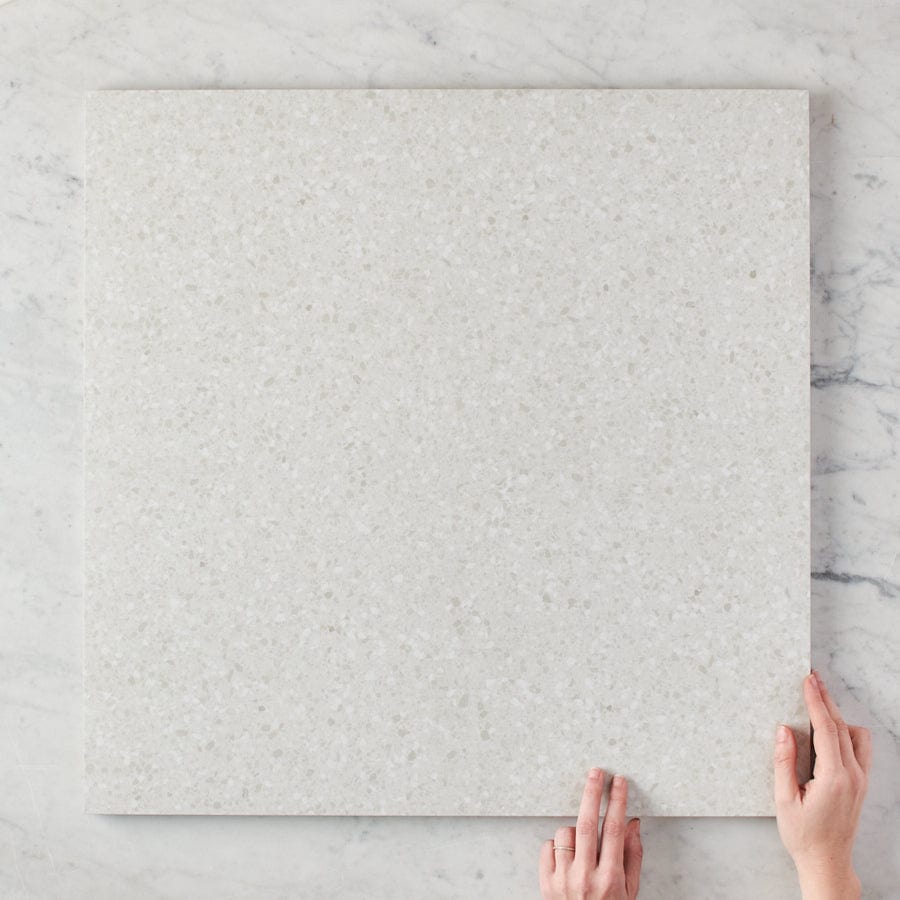Redfern External Terrazzo Look White Tiles - Durable Waterproof Wall & Floor Tiles for Bathroom, Kitchen, and Outdoor Spaces