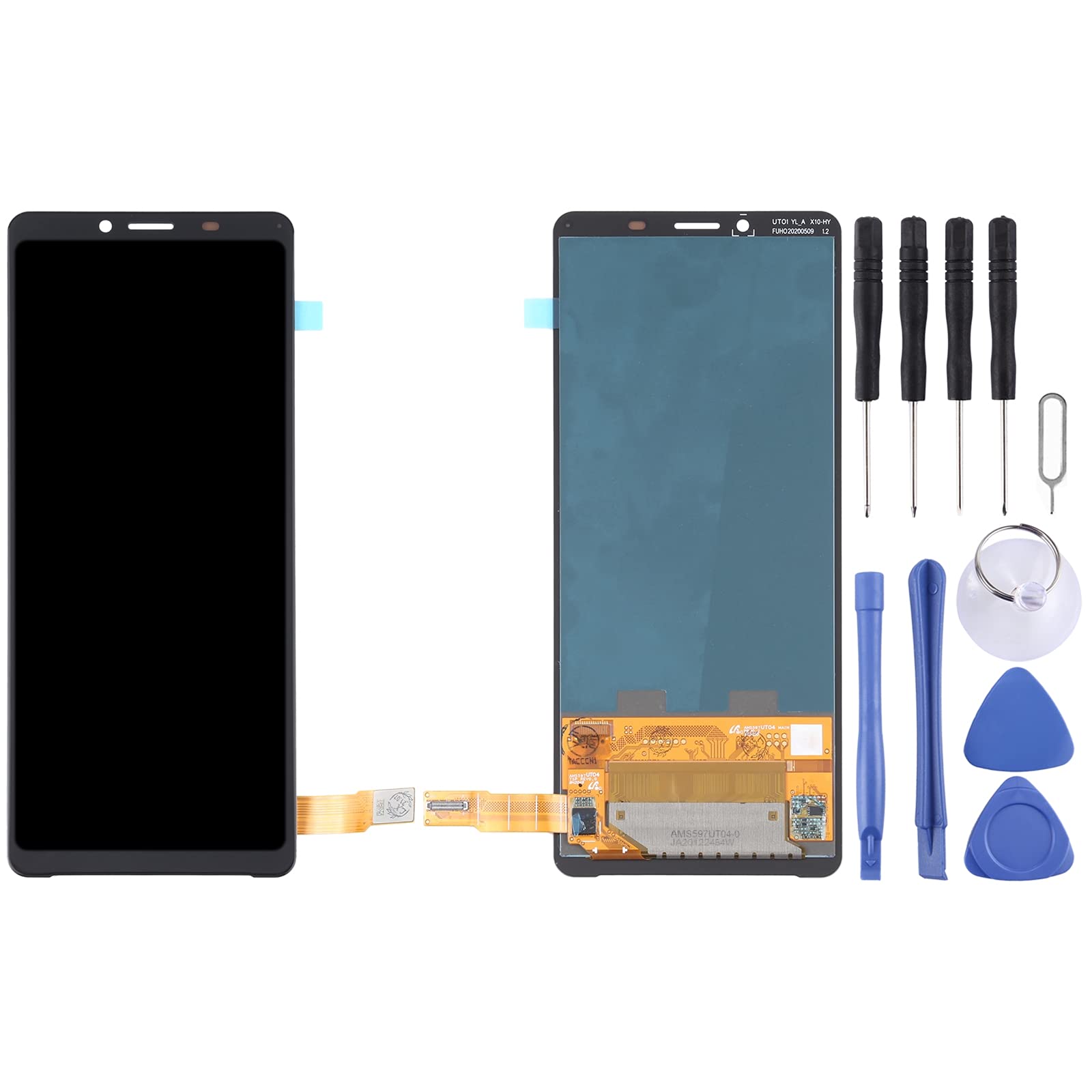 Original OLED LCD Screen for Sony Xperia 10 II with Digitizer - Full Assembly Replacement Part - High Quality Display Repair Kit for Gaming & Streaming