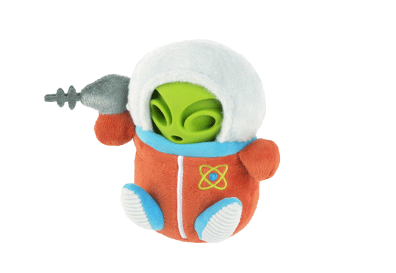 P.L.A.Y Alien Buddies Interactive 2-in-1 Dog Toys - Astro Explorer Space-Themed Chew & Fetch Toy for Small & Medium Dogs - Perfect for Indoor Play & Outdoor Adventures