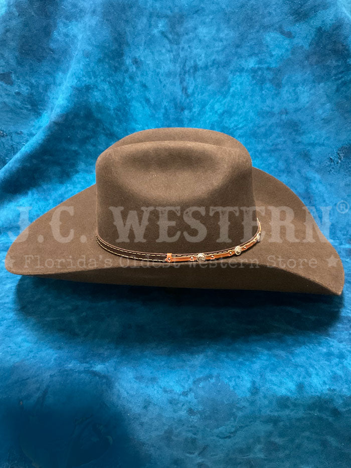Justin JF0230BUST44 2X Buster Premium Felt Hat in Chocolate Brown - Western Cowboy Hat for Men, Perfect for Rodeo, Country Music Festivals & Outdoor Adventures