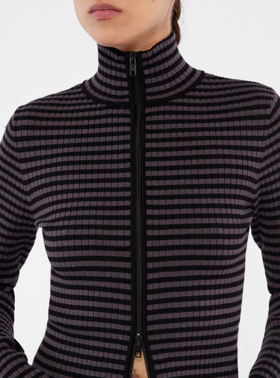 Guess Originals Black Stripe Sweater for Women - Soft Cotton Pullover with Classic Stripes | Perfect for Casual Outfits, Office Wear & Weekend Getaways