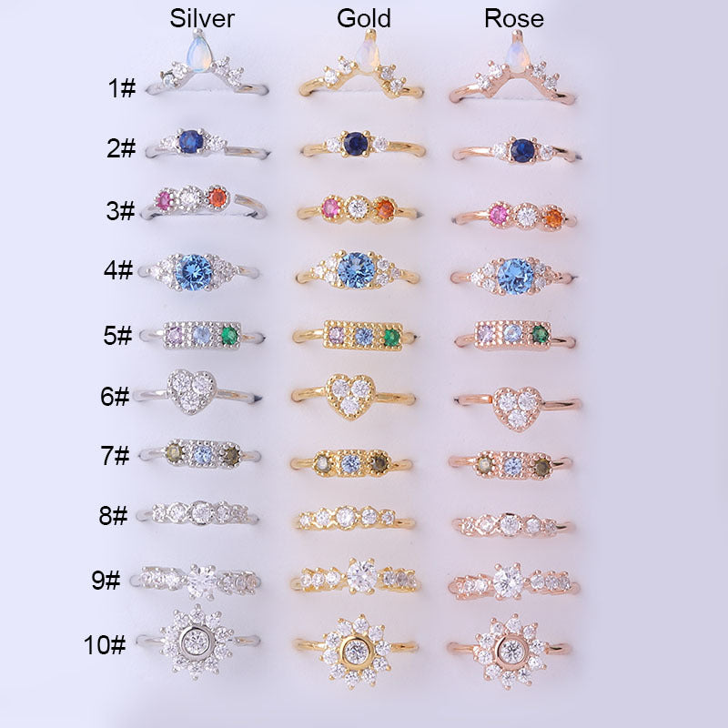 18K Rose Gold Dainty Cubic Zirconia Pave Septum Ring - Elegant Nose Piercing Jewelry for Women | Perfect for Everyday Wear, Parties & Special Occasions