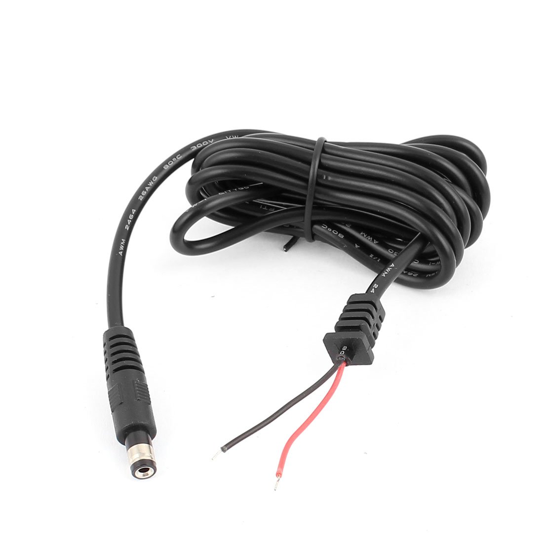 5.5x2.1mm DC Power Jack Male Cable Cord - 1.5M CCTV Camera Power Supply Adapter for Security Systems, DVR, LED Strips & Electronic Devices - High Quality Charging Cable for Home & Office Use