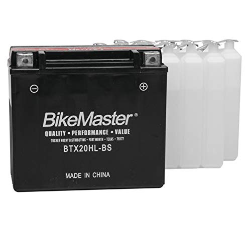 BikeMaster High Performance Maintenance-Free Battery BTX20HL-BS for Harley-Davidson FXST & FLST (1991-2017) - Perfect for Motorcycle Upgrades & Long Rides