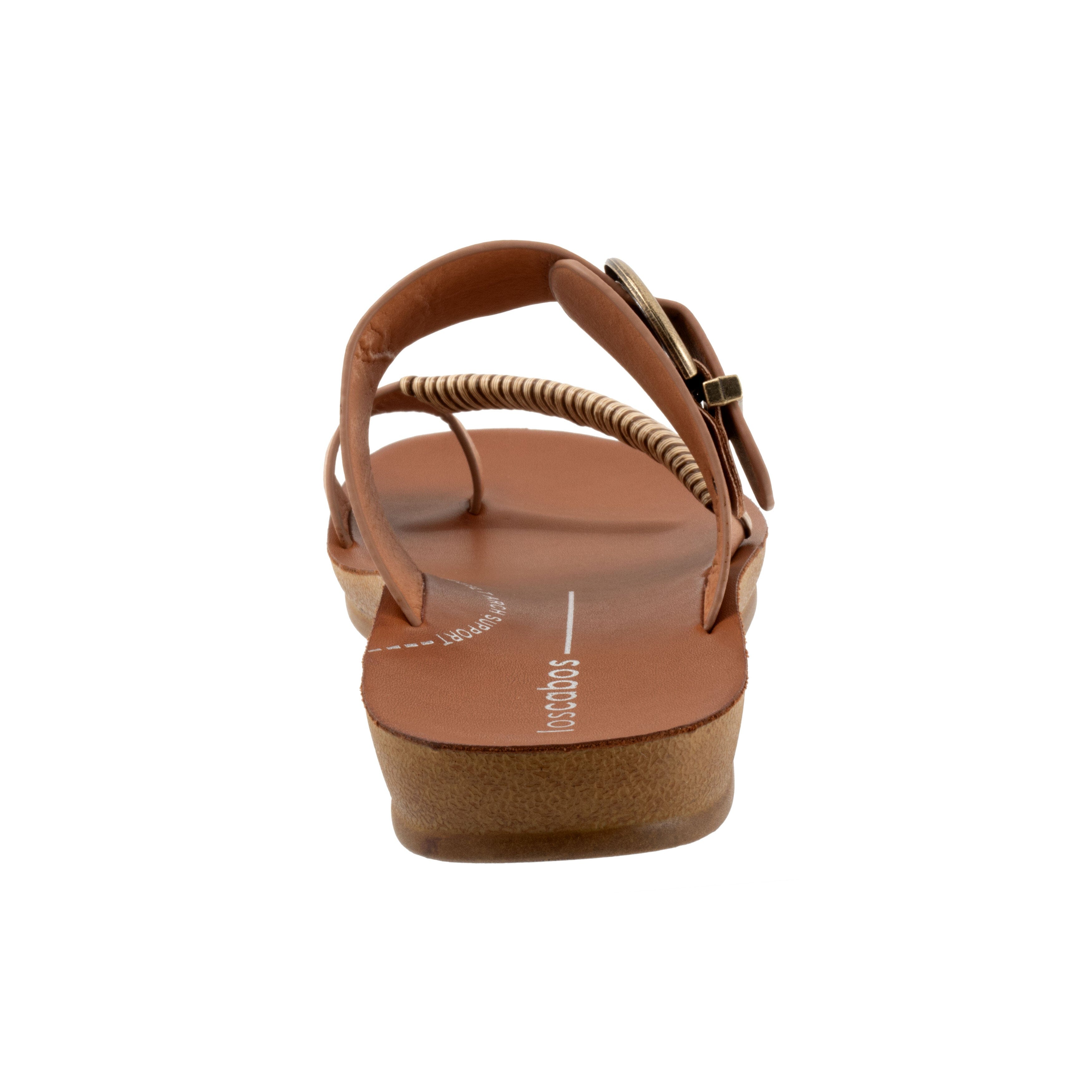 BUENO LOS CABOS BRIA SANDAL - Women's Comfortable Leather Flip Flops for Beach, Pool & Summer Vacation - Casual Slide Sandals with Arch Support