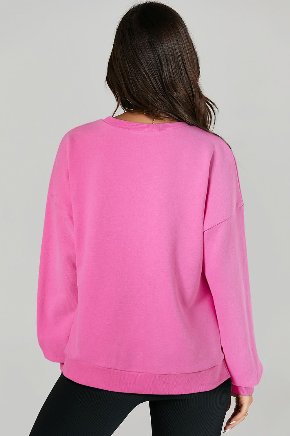 Bonbon Fleece Lined Sweatshirt for Women - Cozy Winter Pullover with Soft Inner Lining - Perfect for Casual Outfits, Outdoor Activities & Cold Weather Layering
