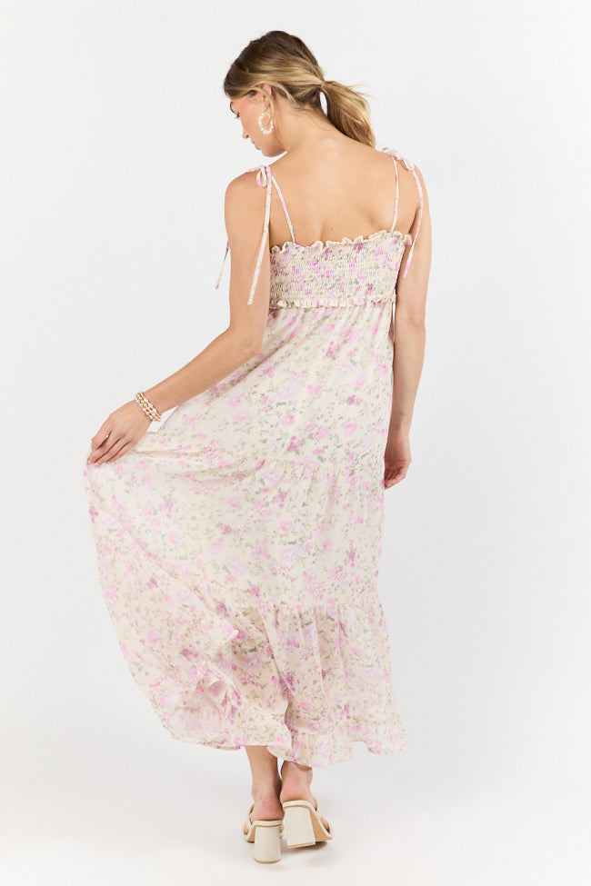 Nothing Perfect Purple Vintage Floral Maxi Dress - Elegant Boho Long Dress for Women, Summer Beach Wedding Party Outfit