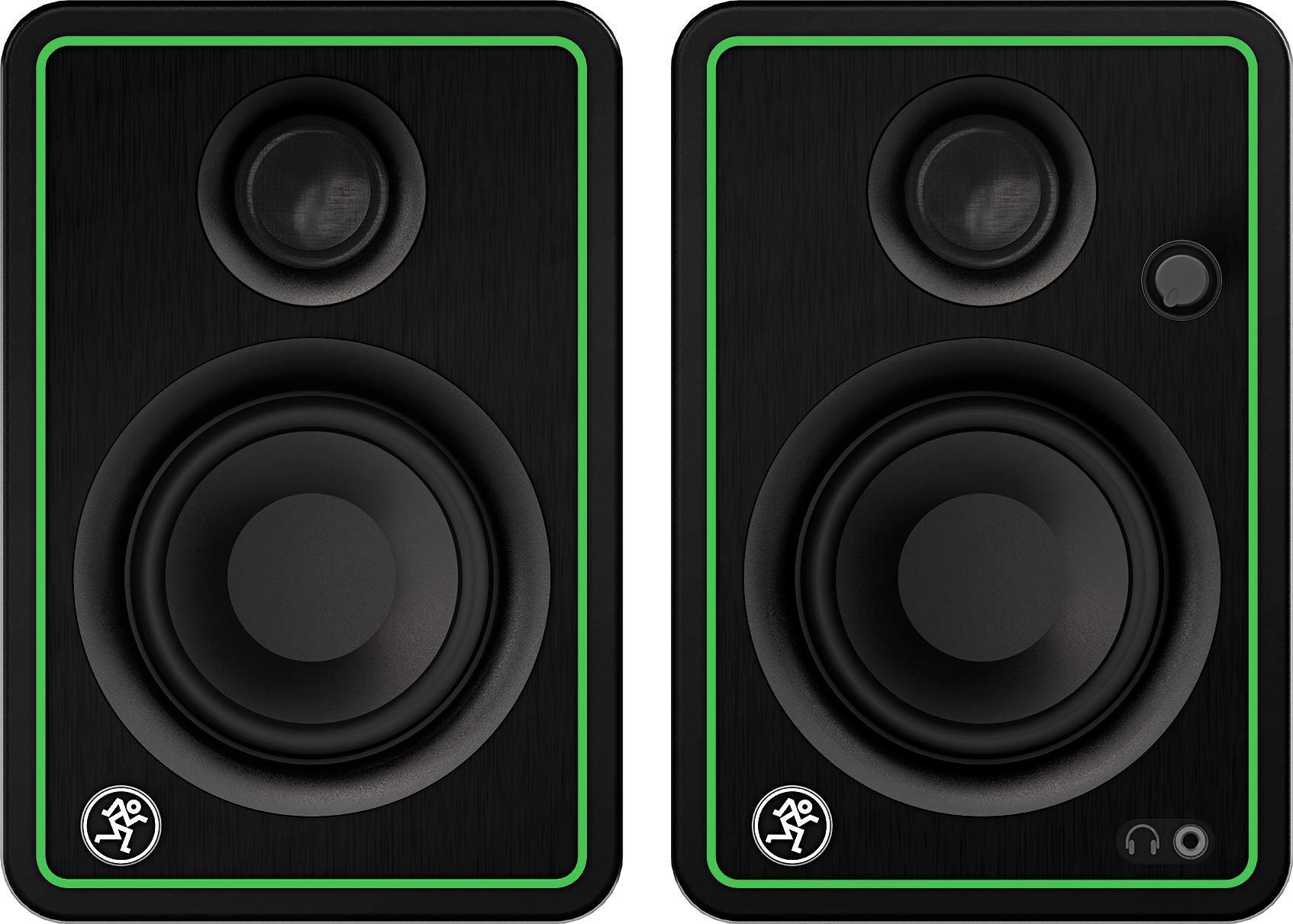 Mackie CR3-XBT 3-Inch Bluetooth Studio Monitor Speakers with EMB Cables & Phone Holder - Professional Studio Reference Monitors for Music Production, Podcasting, Gaming & Home Theater Systems