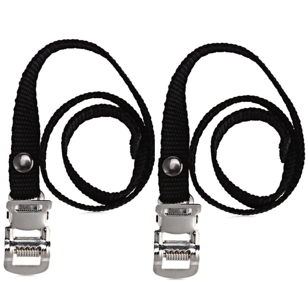 Universal Bike Pedal Straps - 1 Pair Replacement Foot Straps for Bicycles & Spin Exercise Bikes | Secure Cycling & Indoor Workouts