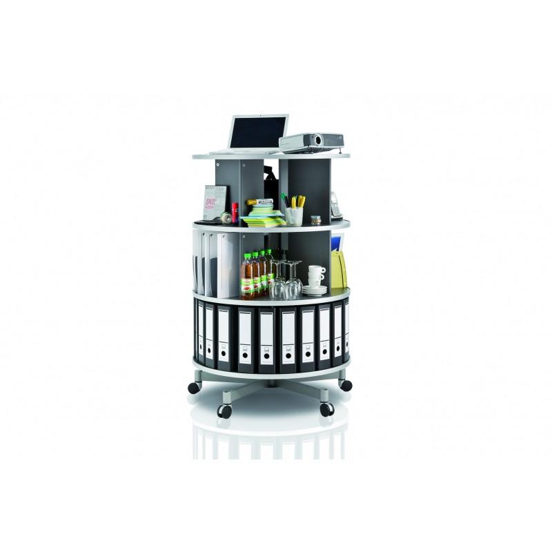 Rotafile Compactfile 80 - Portable Rotary File Organizer for Home & Office - Perfect for Documents, Bills, and Important Papers Storage