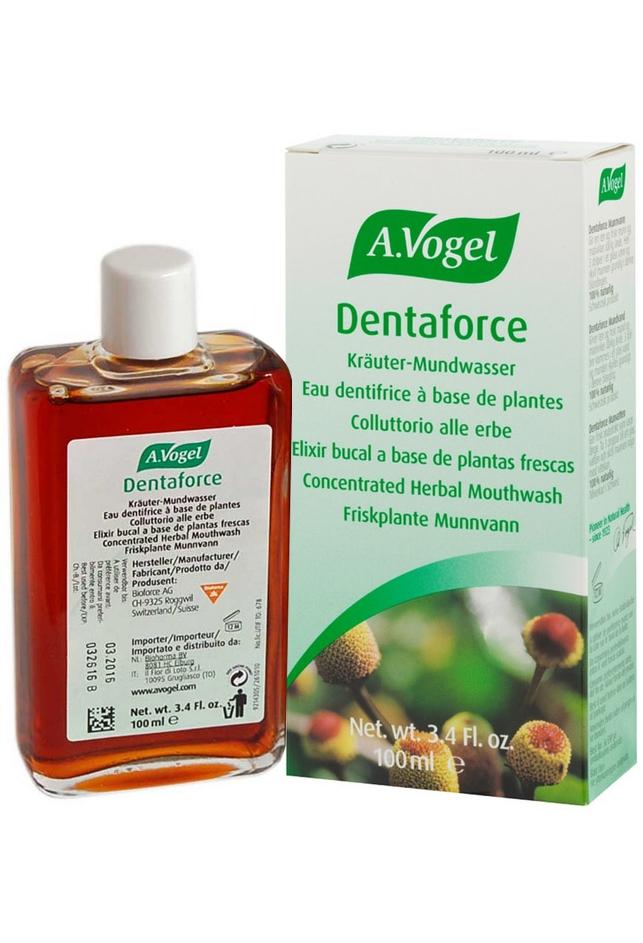 A.Vogel Dentaforce Herbal Mouthwash - Natural Oral Care Solution for Fresh Breath & Healthy Gums | Alcohol-Free, Plant-Based Formula for Daily Use at Home or Travel