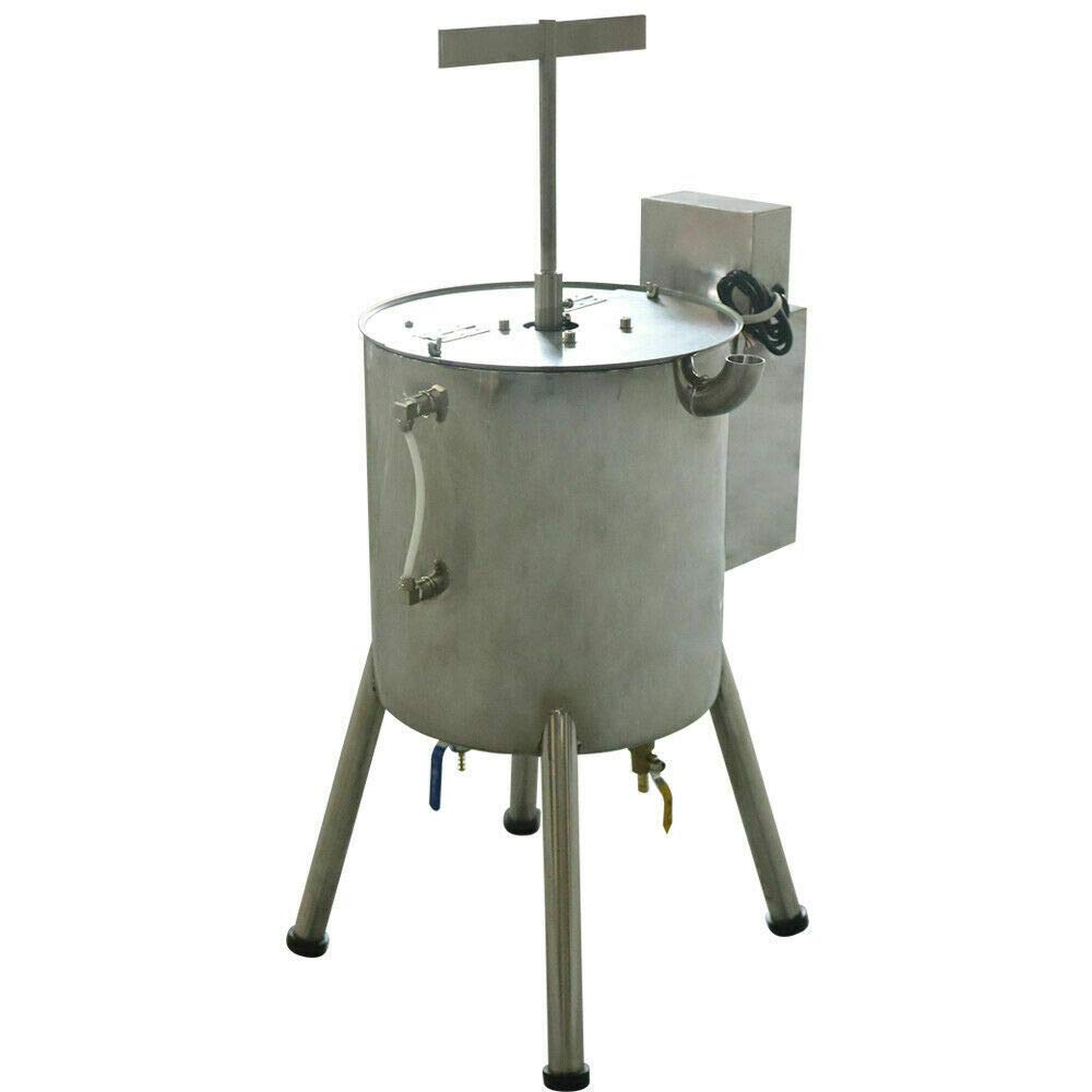 Automatic 15L/4Gal Pneumatic Filling Machine for Lipstick, Candle Cream & Liquid - Heat Stirring Tank with 20-30pcs/min Speed - Perfect for Cosmetics, Hand Soap, Chocolate & Nail Polish Production
