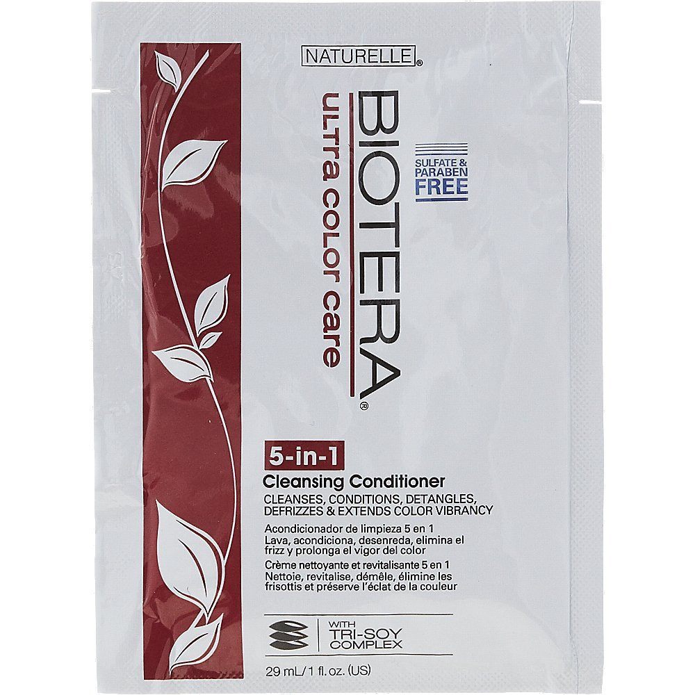 BIOTERA ULTRA COLOR CARE 5-in-1 Cleansing Conditioner - 1 oz | Sulfate-Free Hair Treatment for Color-Treated & Damaged Hair | Perfect for Salon-Quality Results at Home