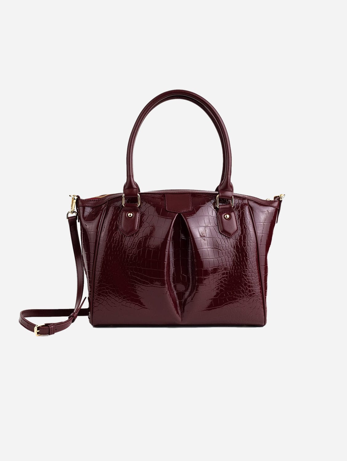 Madison Vegan Leather Handbag for Women - Burgundy Crossbody Purse | Stylish & Cruelty-Free Fashion Accessory for Work, Travel & Everyday Use