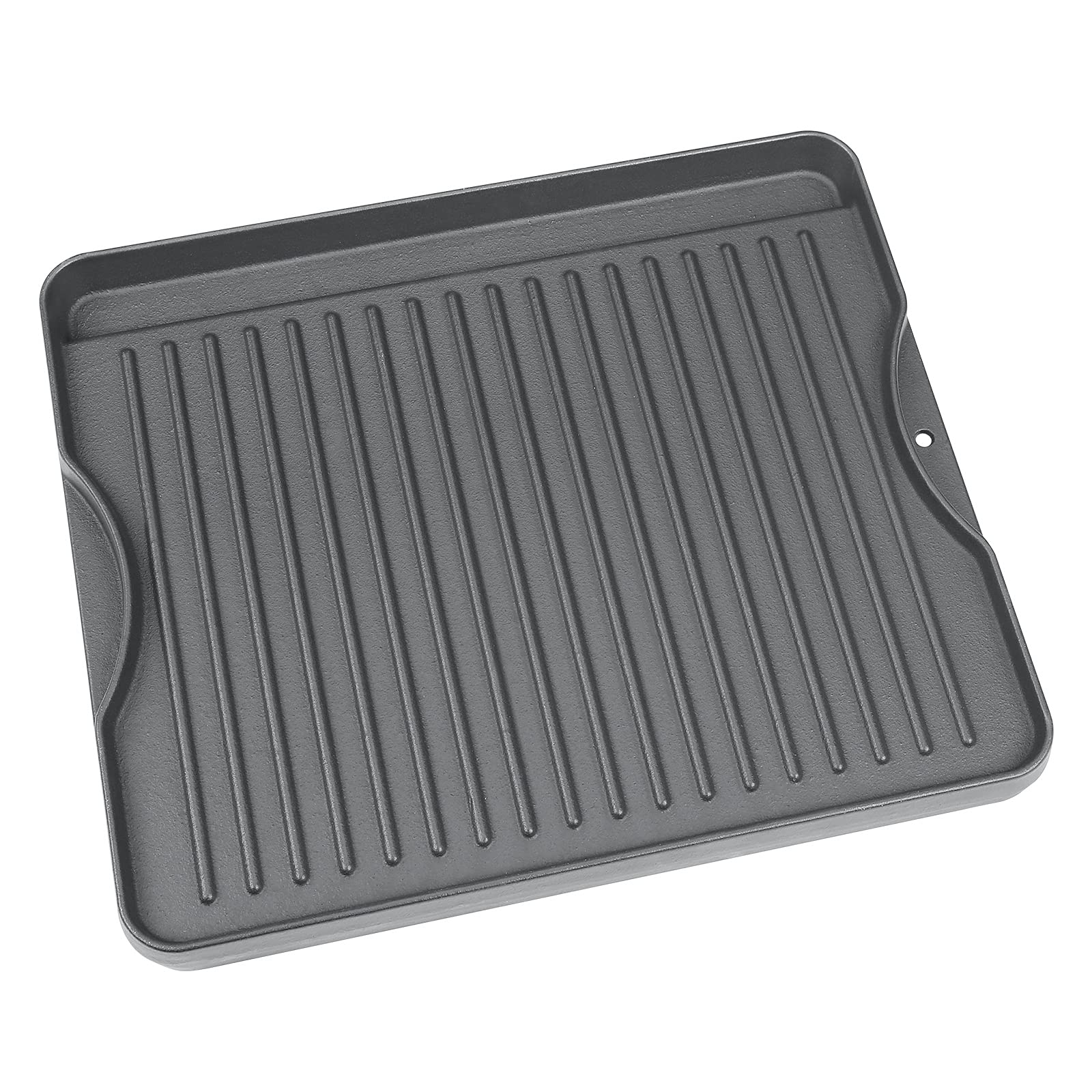 Uniflasy Reversible Cast Iron Griddle for Camp Chef Explorer - Compatible with 2-Burner, 3-Burner, 2X, 3X & Single Burner Stoves - Fits 14