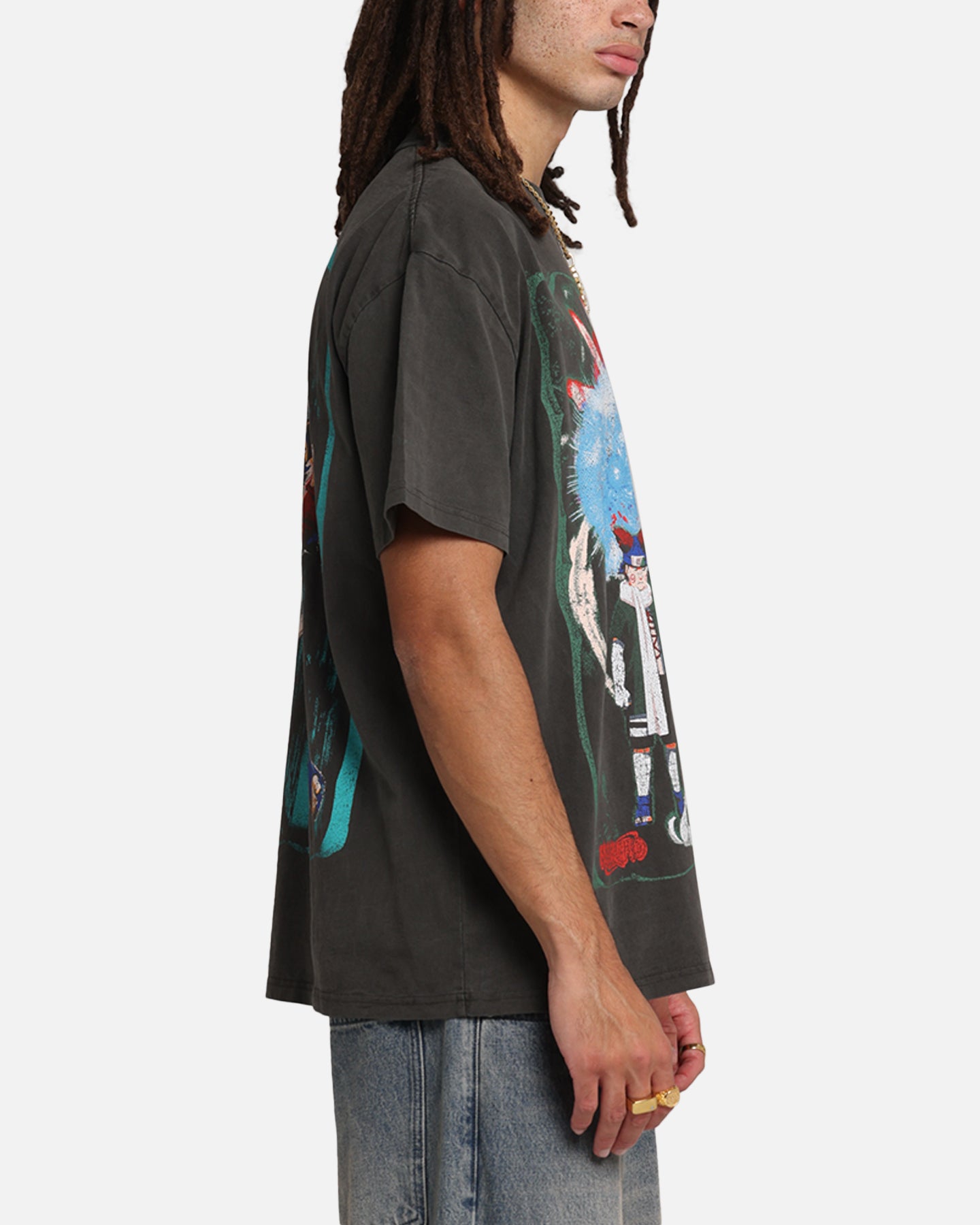 Naruto Sasuke Retrieval Heavy T-Shirt - Black Wash | Anime Graphic Tee for Men & Women | Perfect for Cosplay, Conventions & Casual Wear
