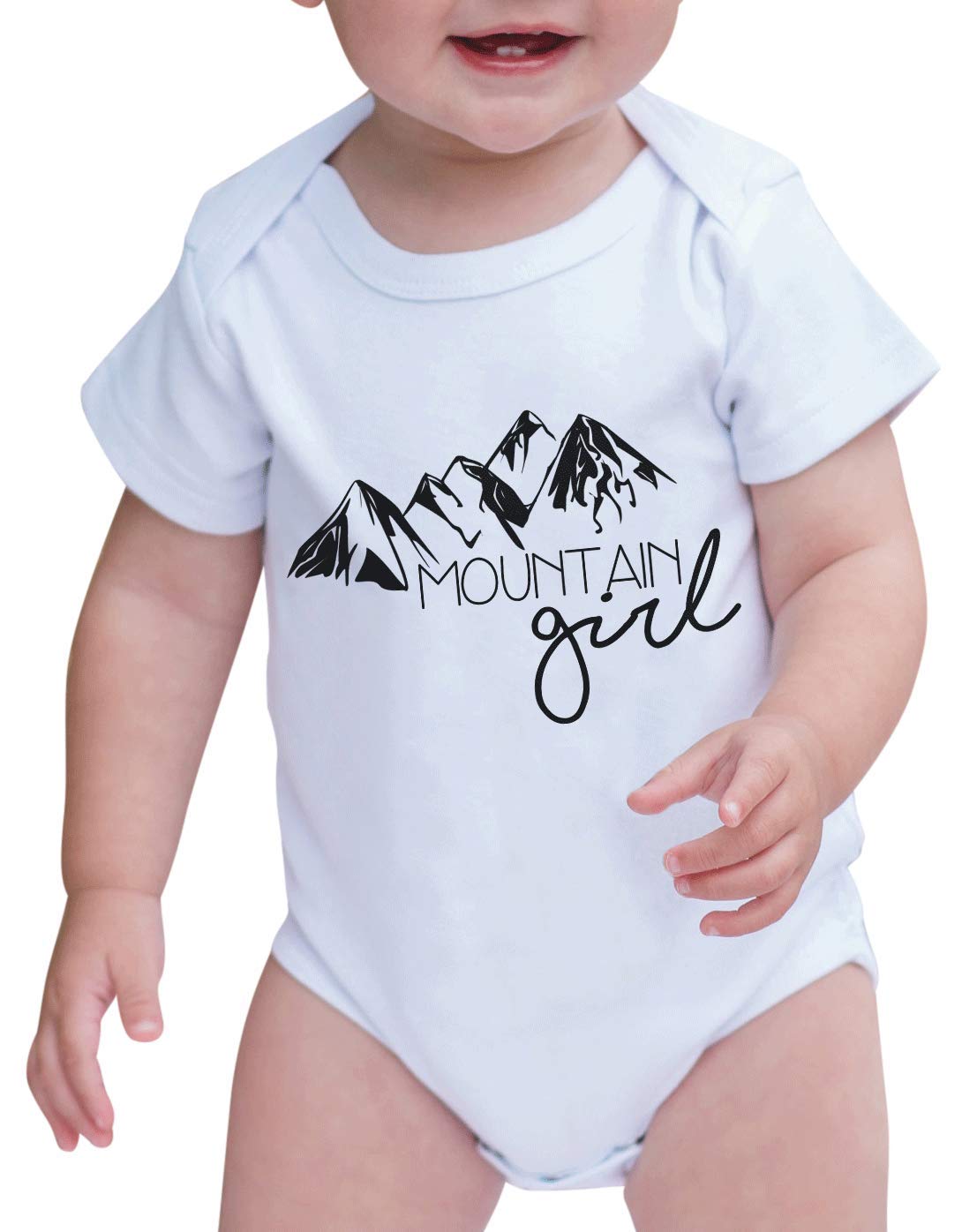 7 ate 9 Apparel Baby Girl's Mountain Outdoor Romper - Cute & Comfortable One-Piece for Hiking, Camping & Nature Adventures