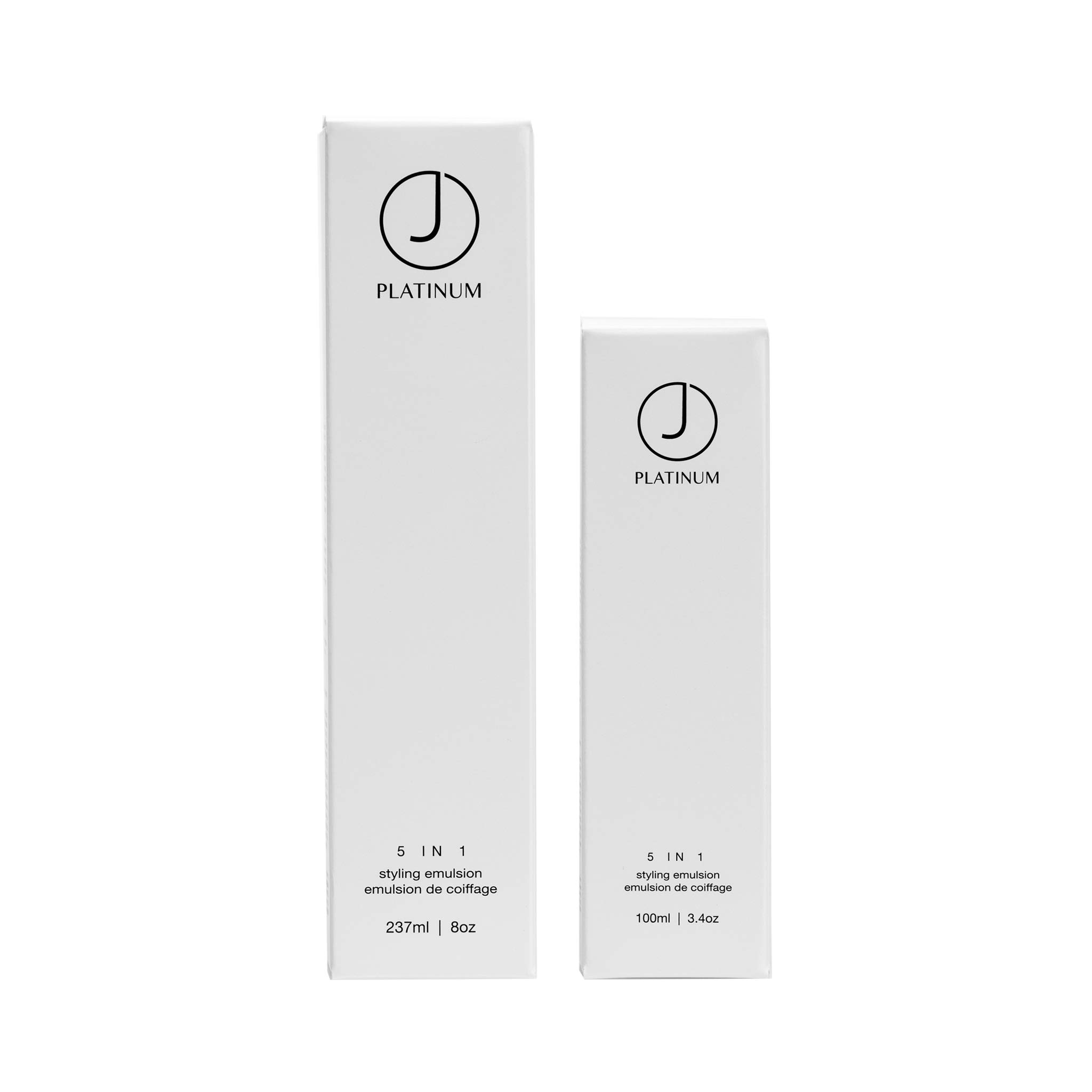 J Beverly Hills Platinum Revive Hair Oil with Argan Oil - Heat Protectant & Nourishing Treatment for Damaged Hair (0.33oz, 3.4oz, 8oz) | Salon-Quality Shine & Frizz Control for Daily Styling & Heat Tools