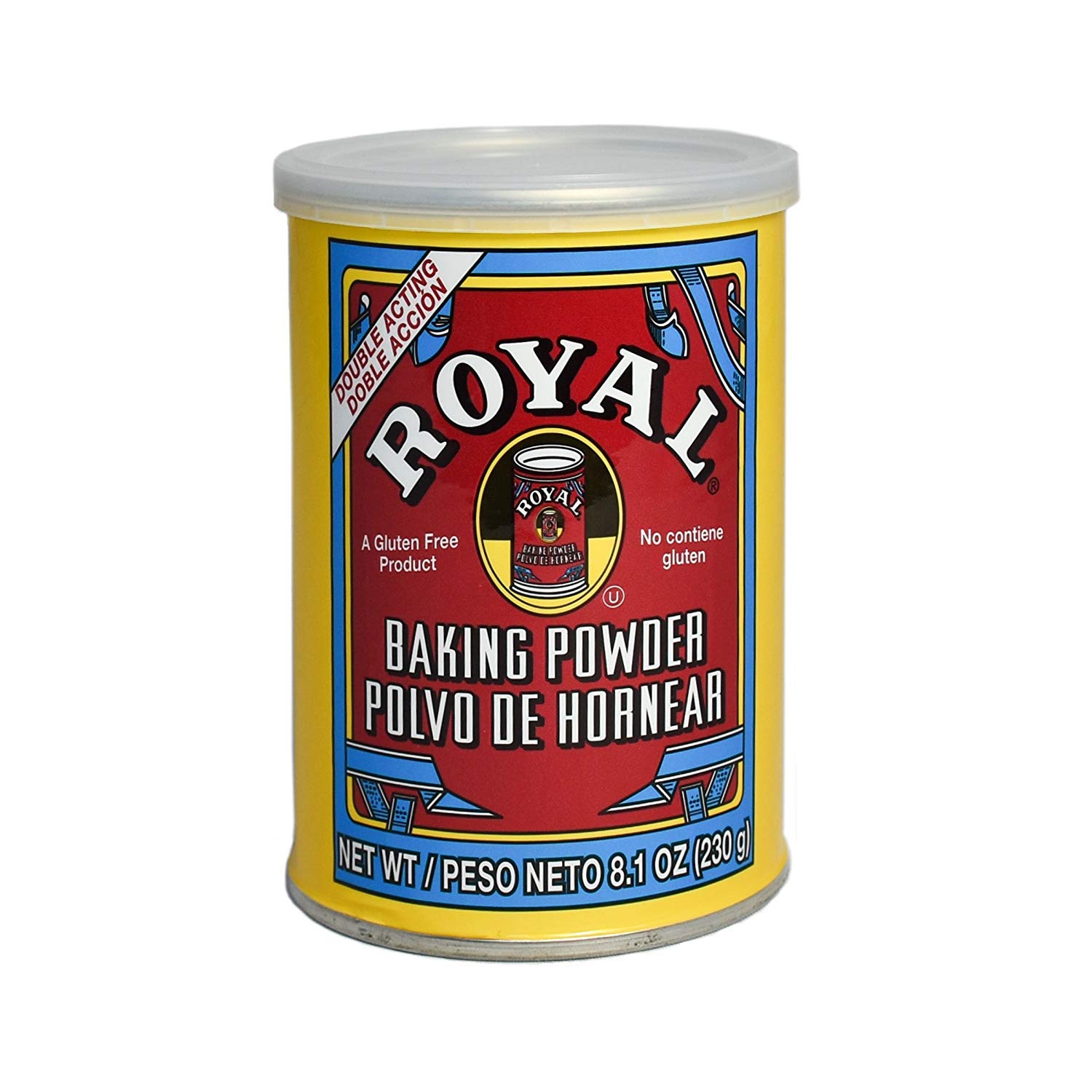 Royal's Royal Gluten Free Baking Powder 8.1oz (Pack of 2) | Aluminum-Free, Non-GMO | Perfect for Cakes, Cookies & Gluten-Free Recipes