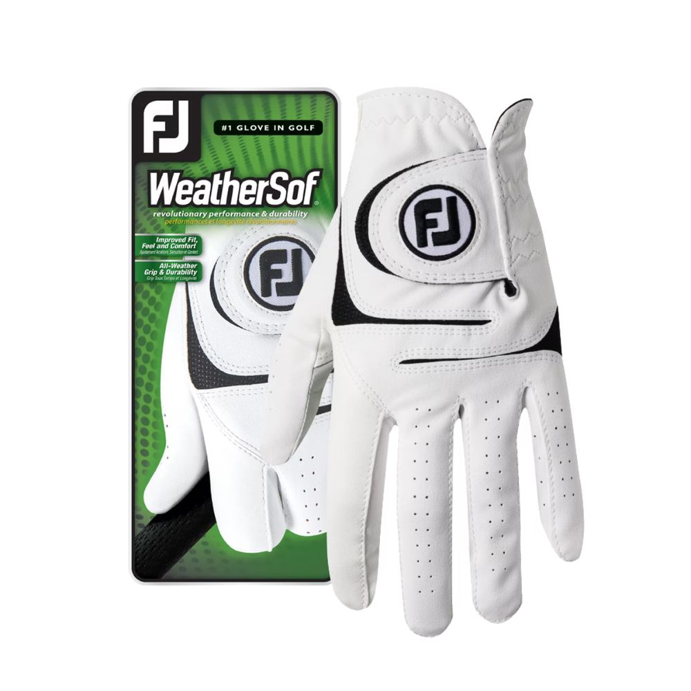 FootJoy Men's WeatherSof Golf Gloves 2024 - Premium Breathable & Water-Resistant Golfing Gloves for Enhanced Grip & Comfort - Perfect for Driving Range, Tournaments & Casual Play