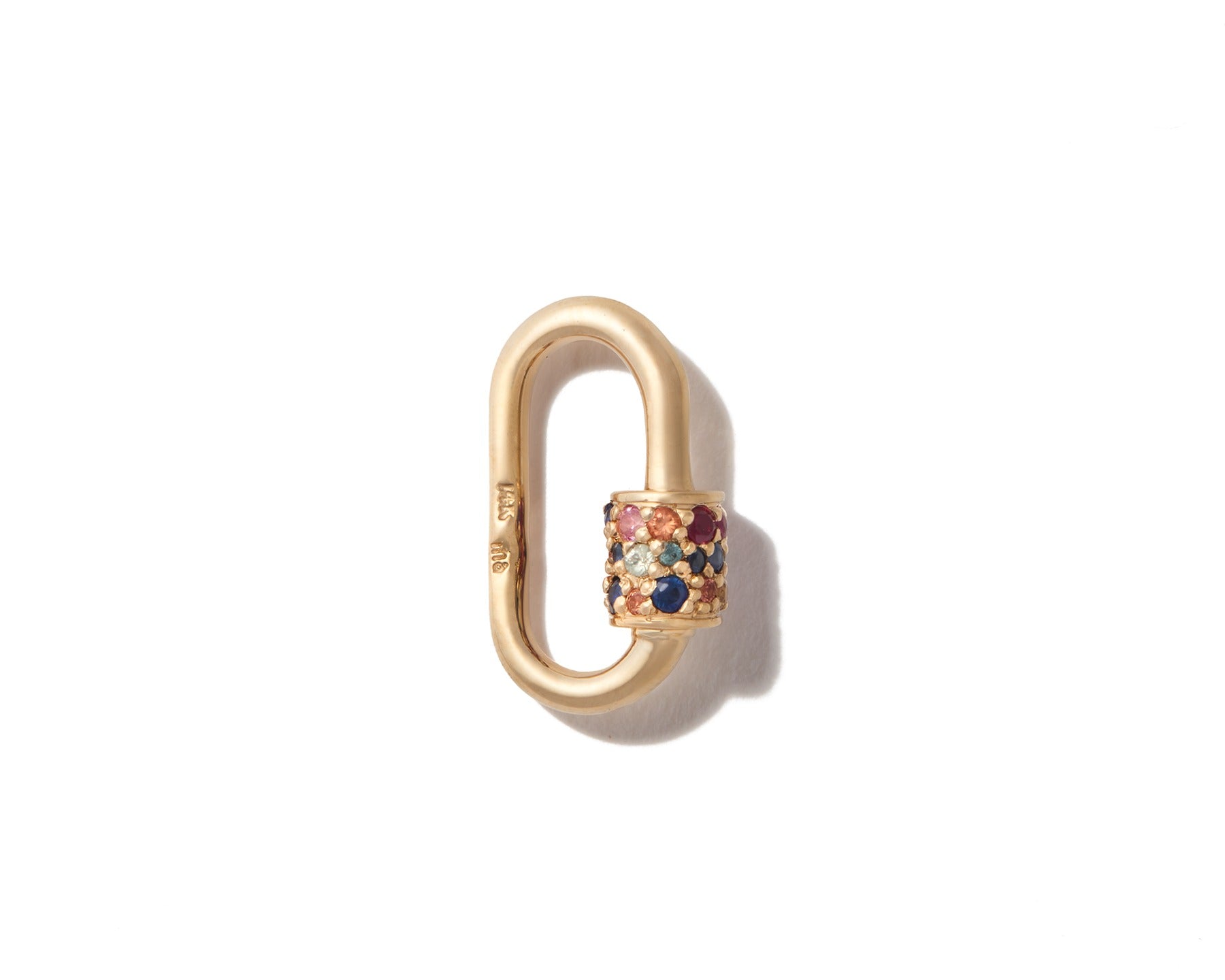 14K Yellow Gold Mixed Sapphire Baby Lock Necklace - Elegant Jewelry Gift for Women - Perfect for Birthdays, Anniversaries & Special Occasions